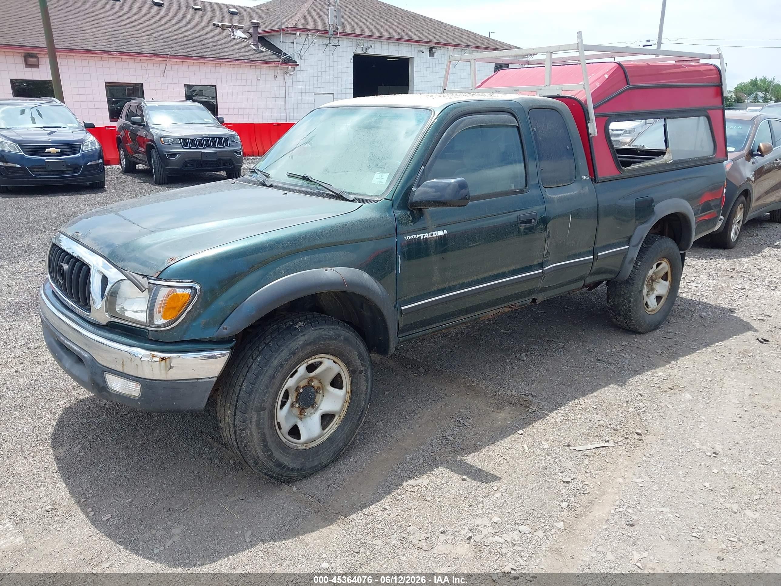2001 Toyota Tacoma   Green vin: 5TEWM72N01Z772936