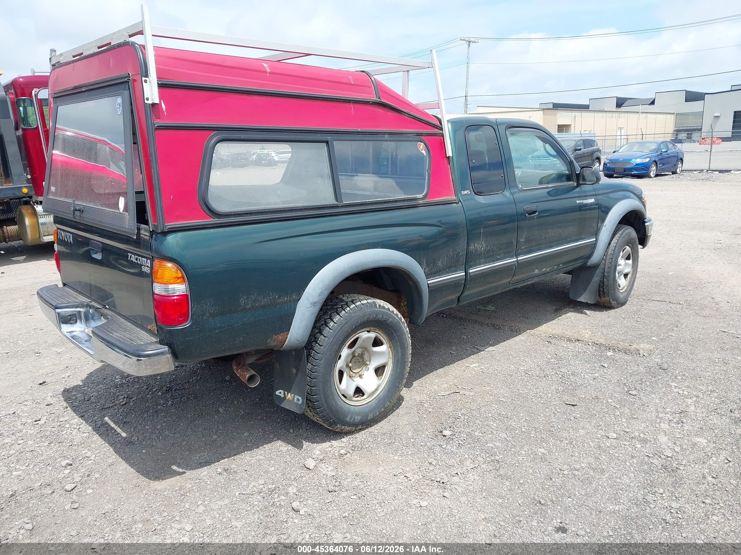 2001 Toyota Tacoma   Green vin: 5TEWM72N01Z772936
