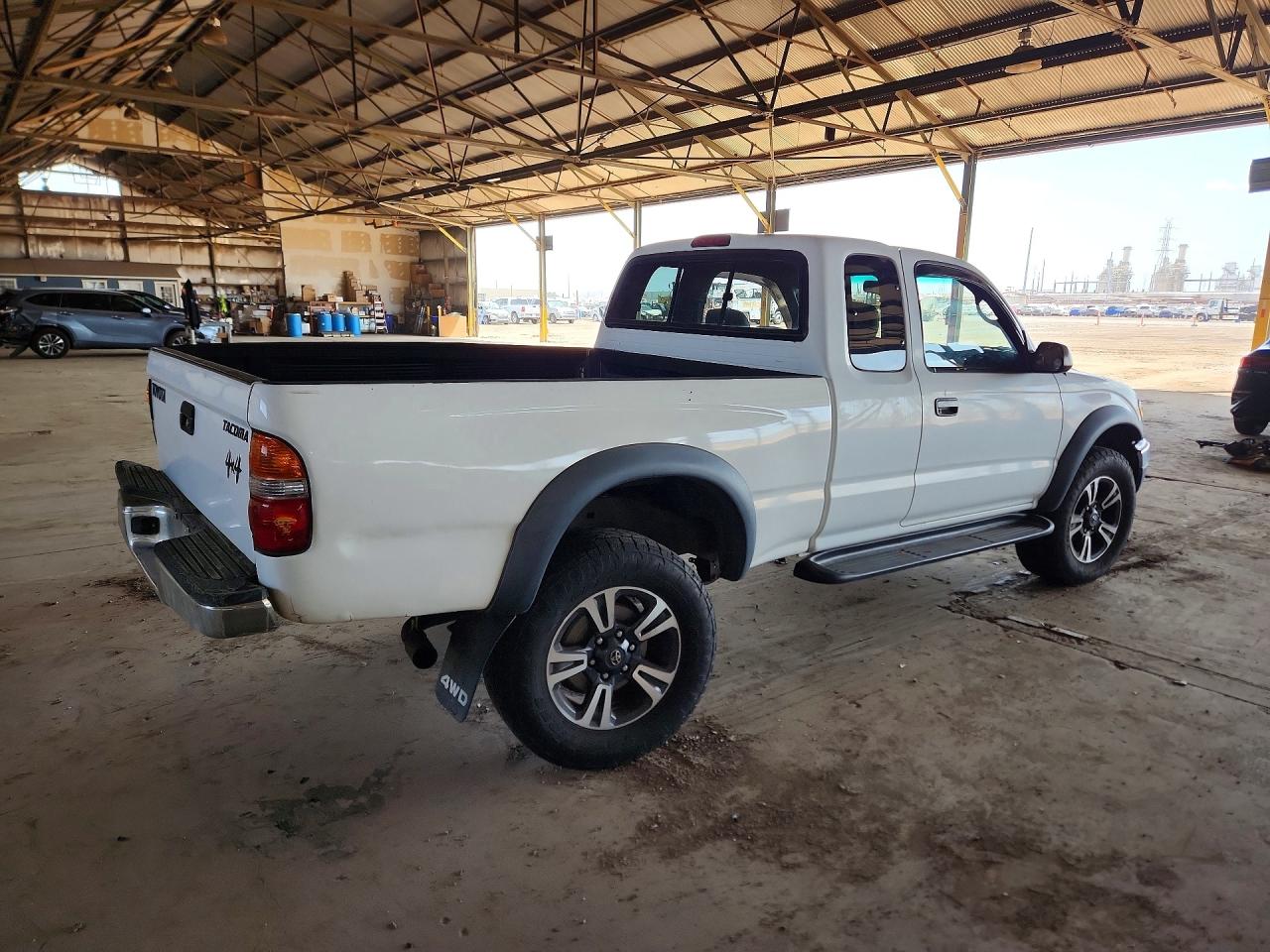 2003 Toyota Tacoma Xtracab White vin: 5TEWM72N03Z262234
