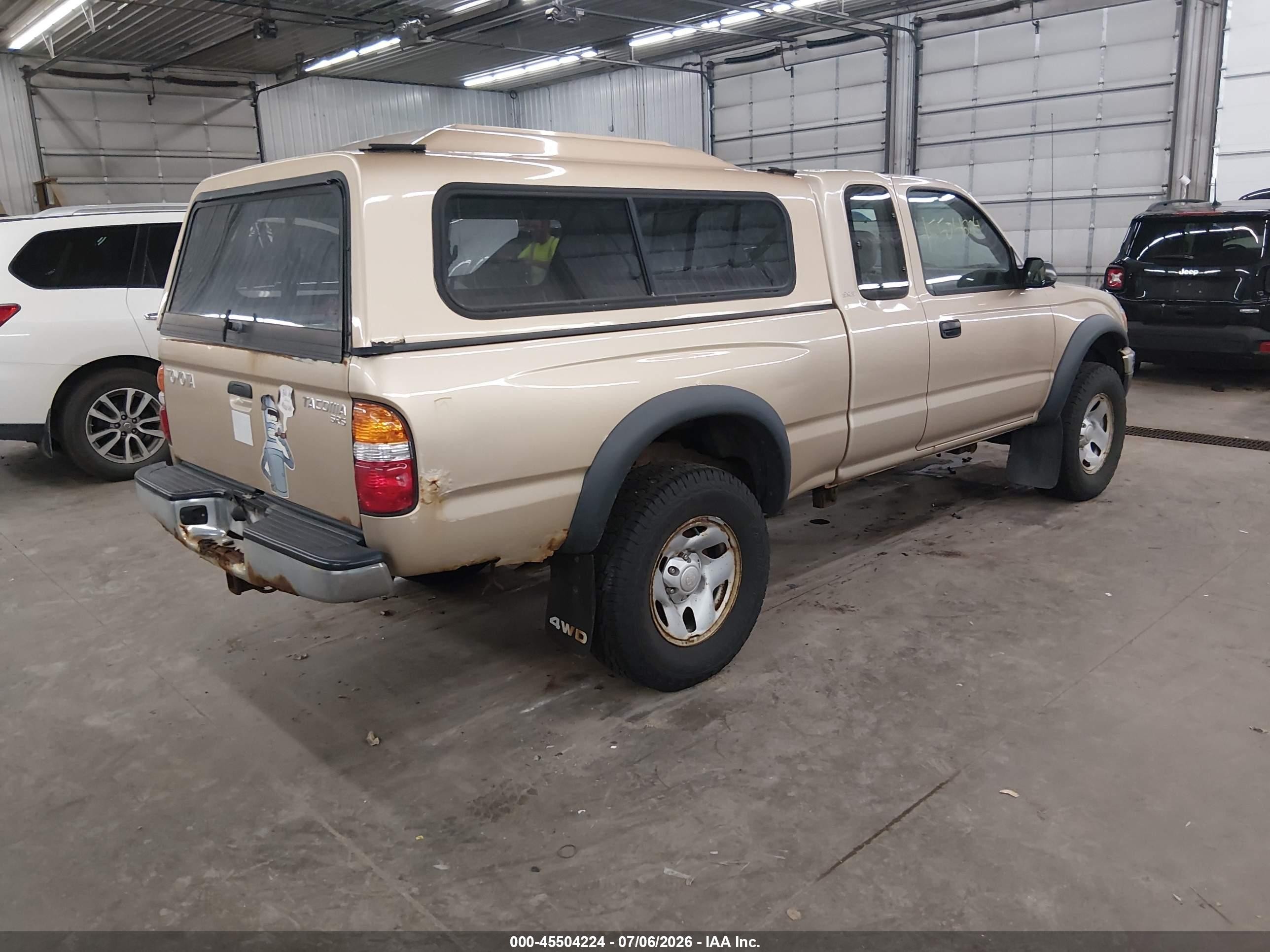 2001 Toyota Tacoma   Gold vin: 5TEWM72N31Z764409
