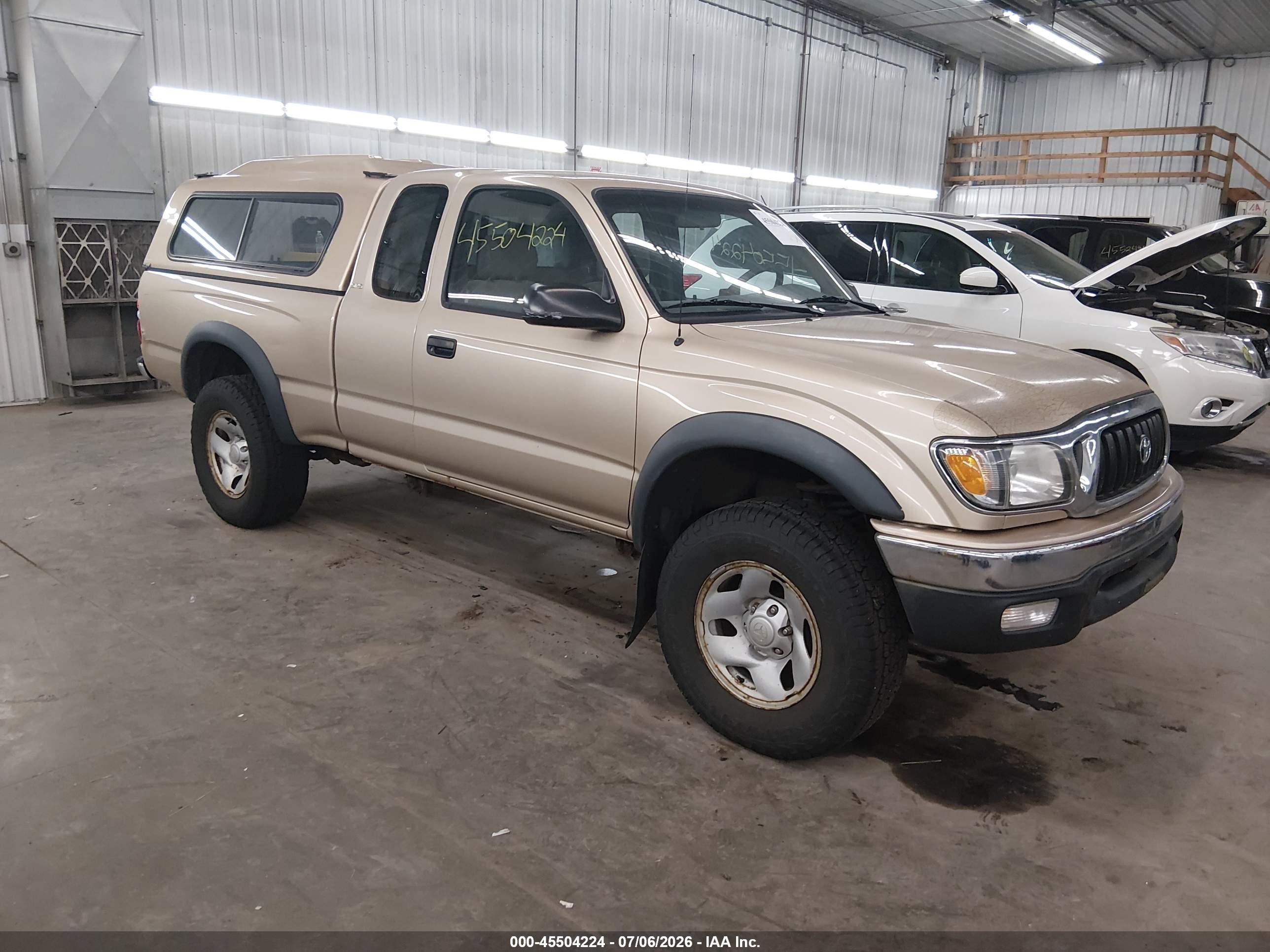 2001 Toyota Tacoma   Gold vin: 5TEWM72N31Z764409
