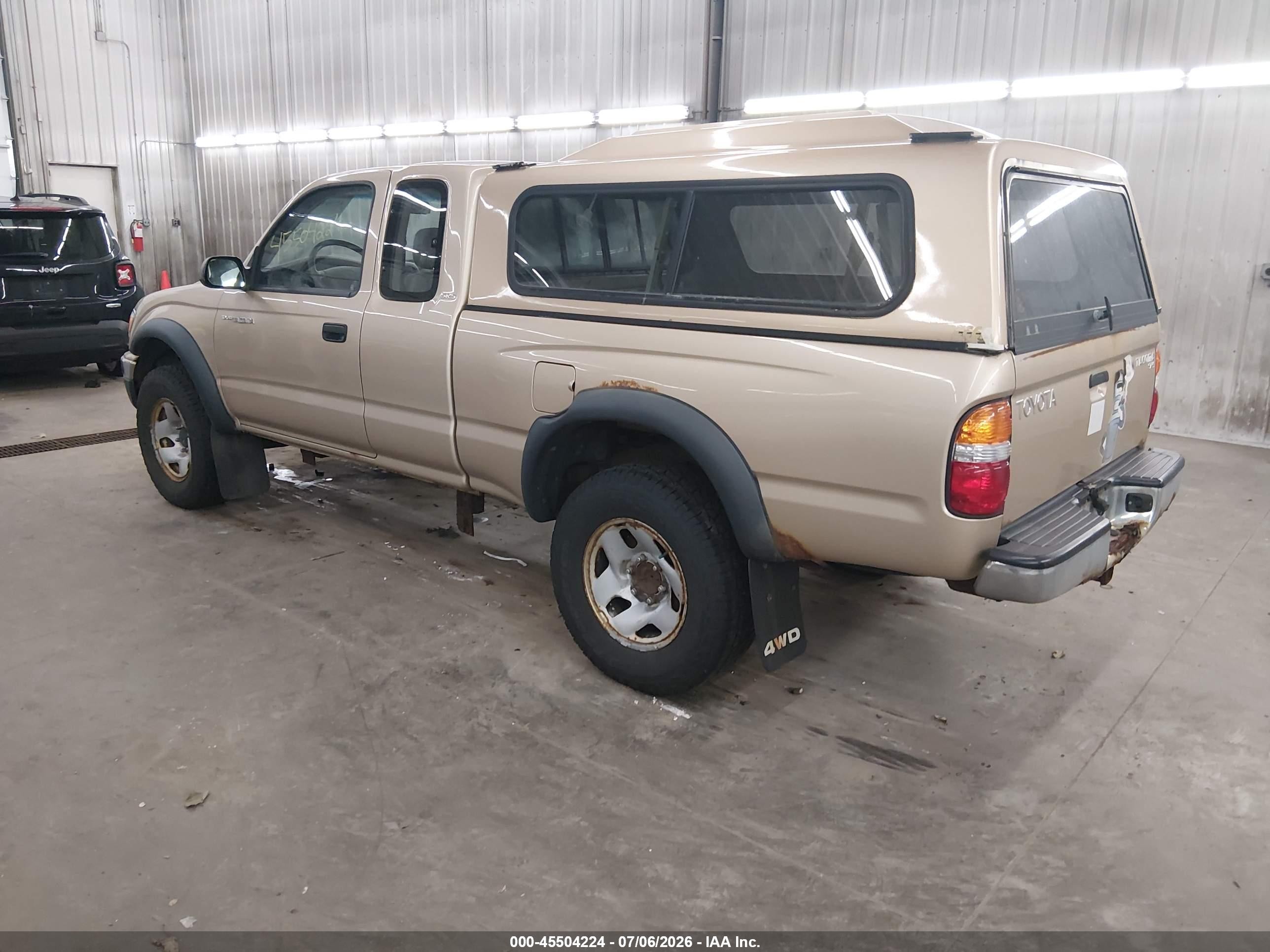 2001 Toyota Tacoma   Gold vin: 5TEWM72N31Z764409