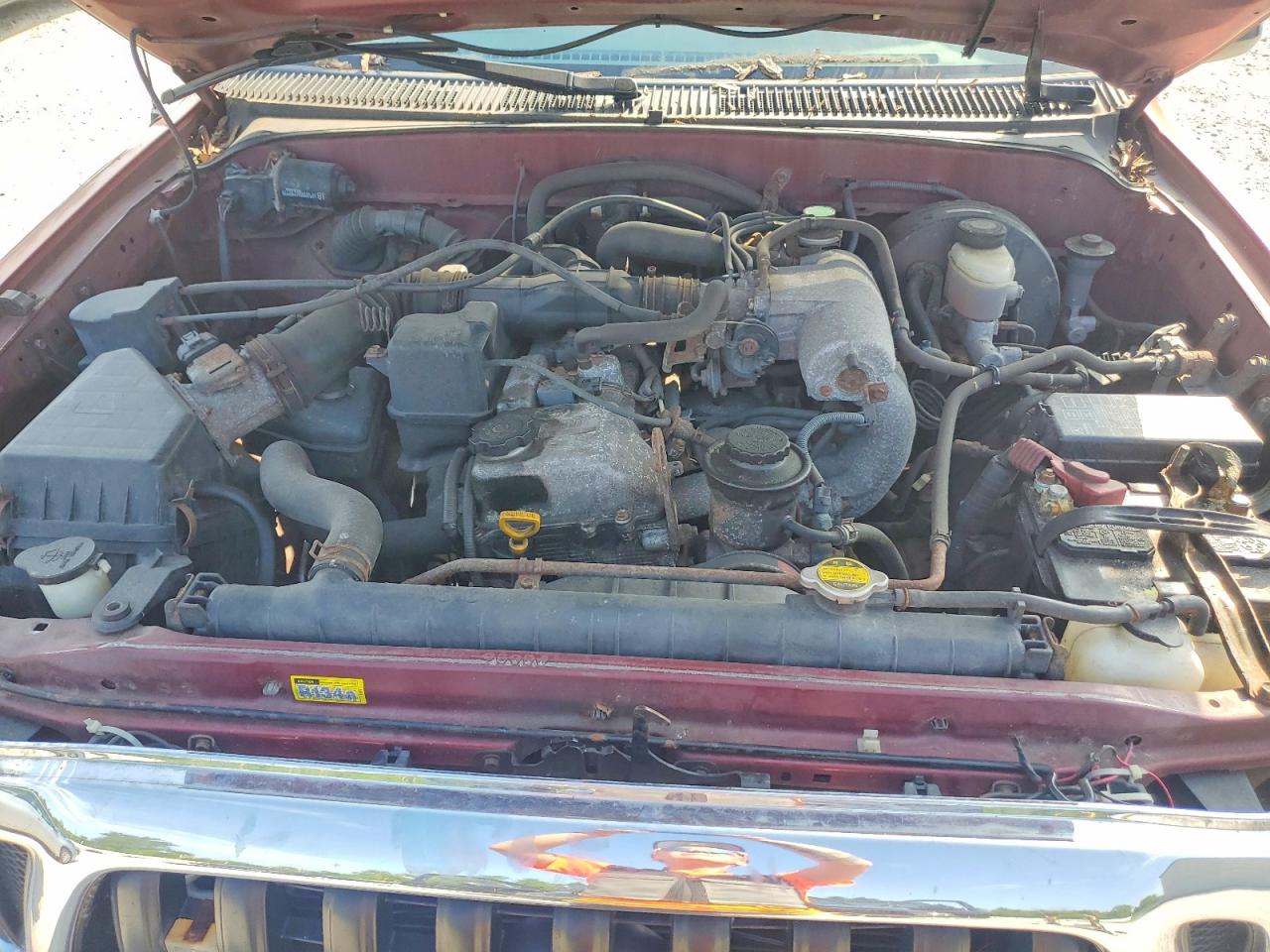 2002 Toyota Tacoma Xtracab Red vin: 5TEWM72N32Z094118