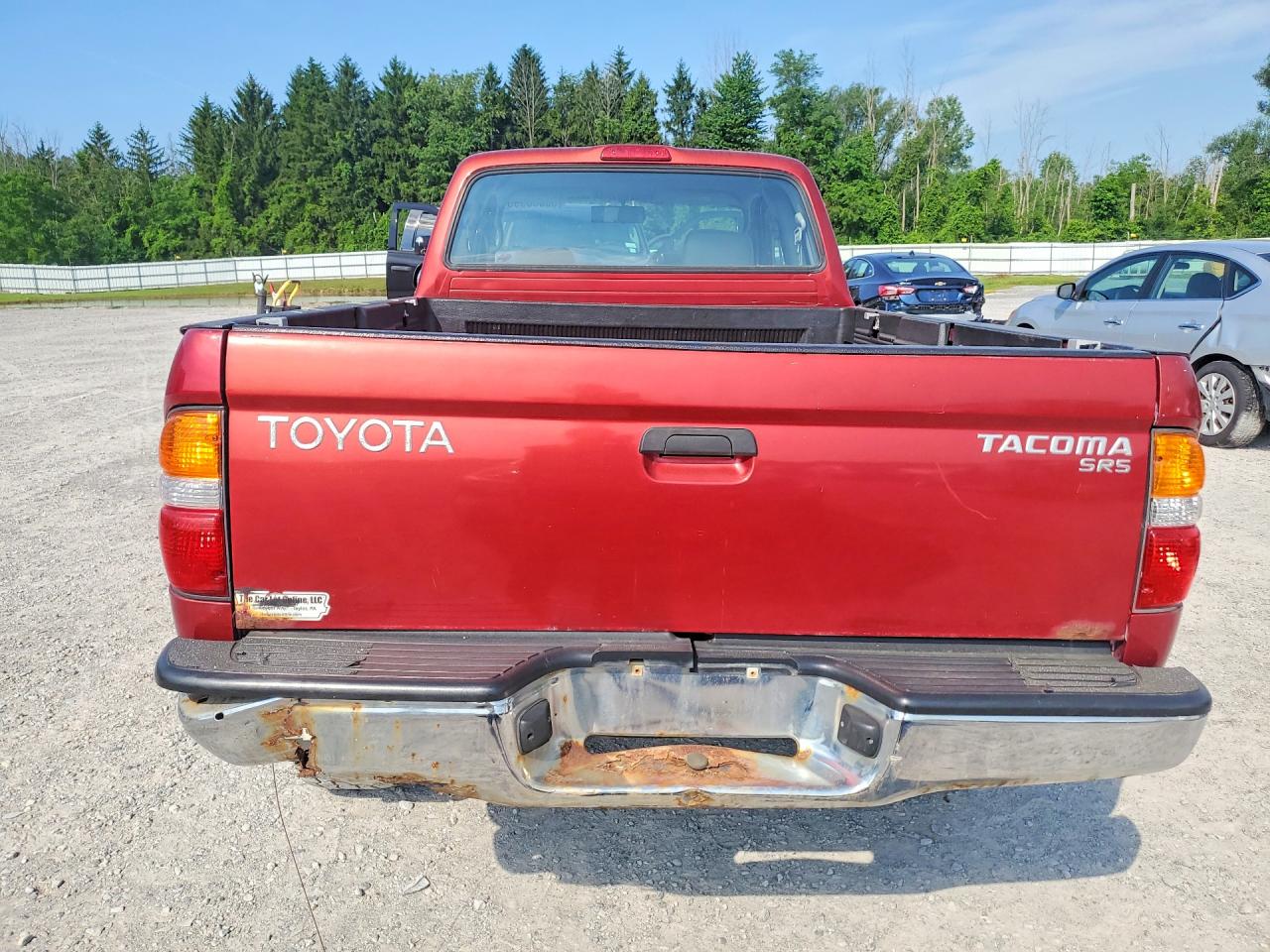 2002 Toyota Tacoma Xtracab Red vin: 5TEWM72N32Z094118