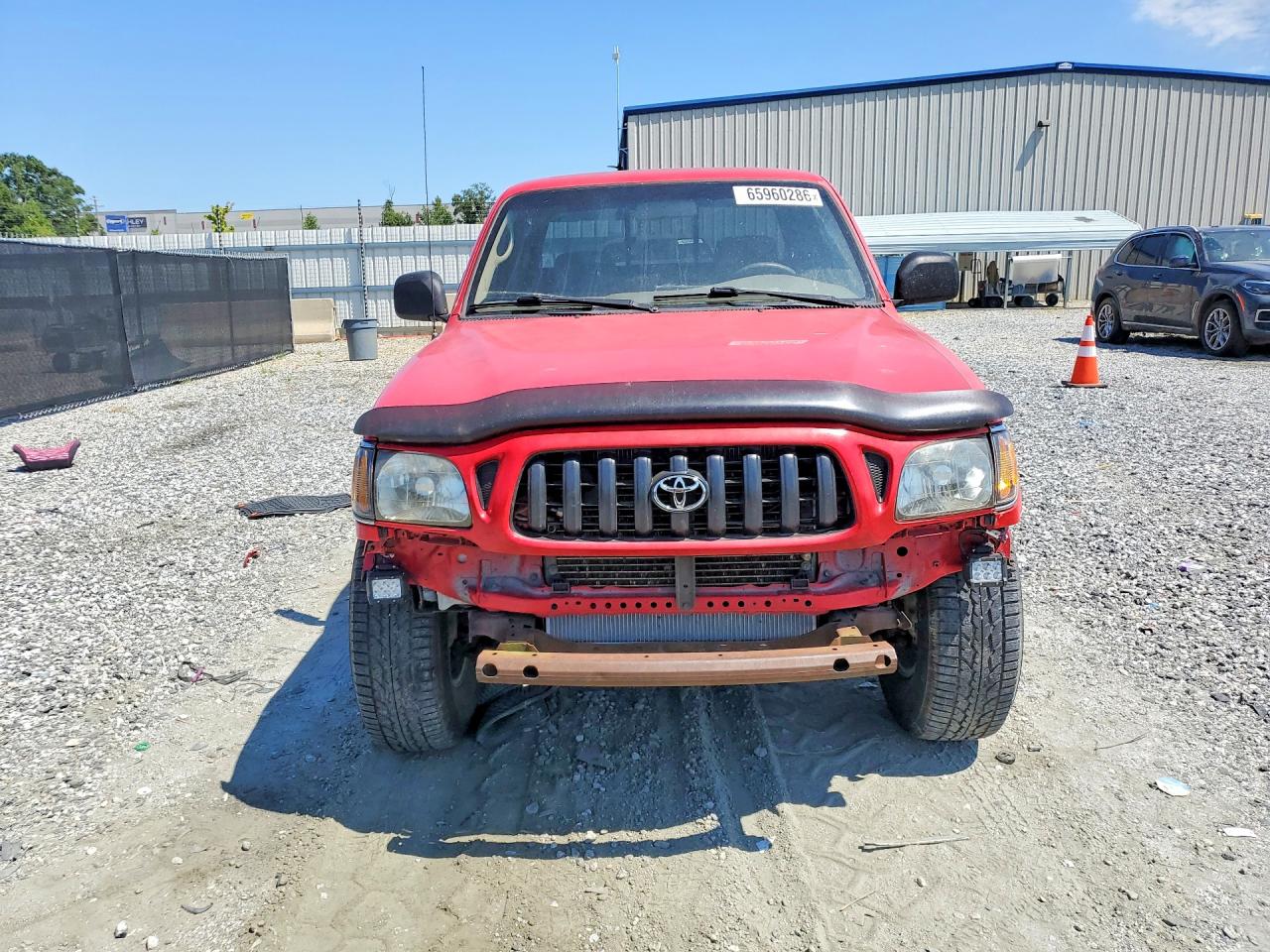 2003 Toyota Tacoma Deluxe Red vin: 5TEWM72N33Z187478