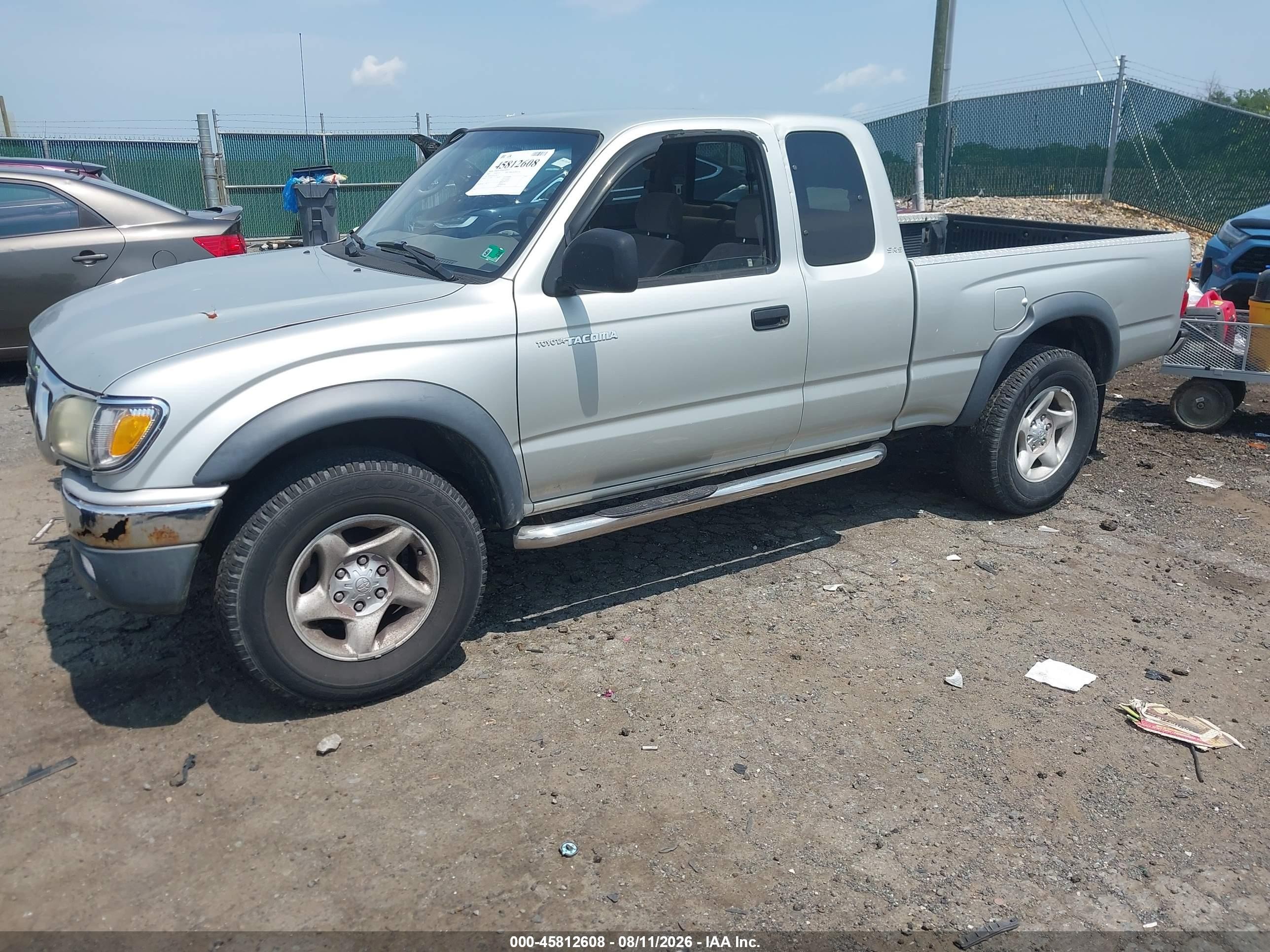 2003 Toyota Tacoma Gray vin: 5TEWM72N33Z278119