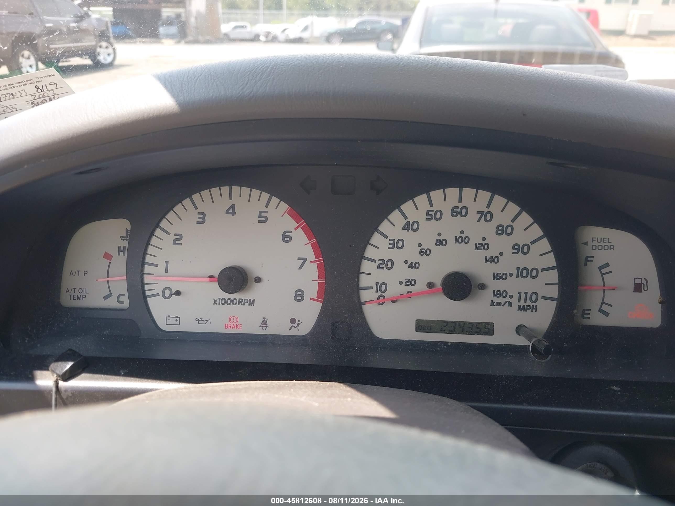 2003 Toyota Tacoma Gray vin: 5TEWM72N33Z278119