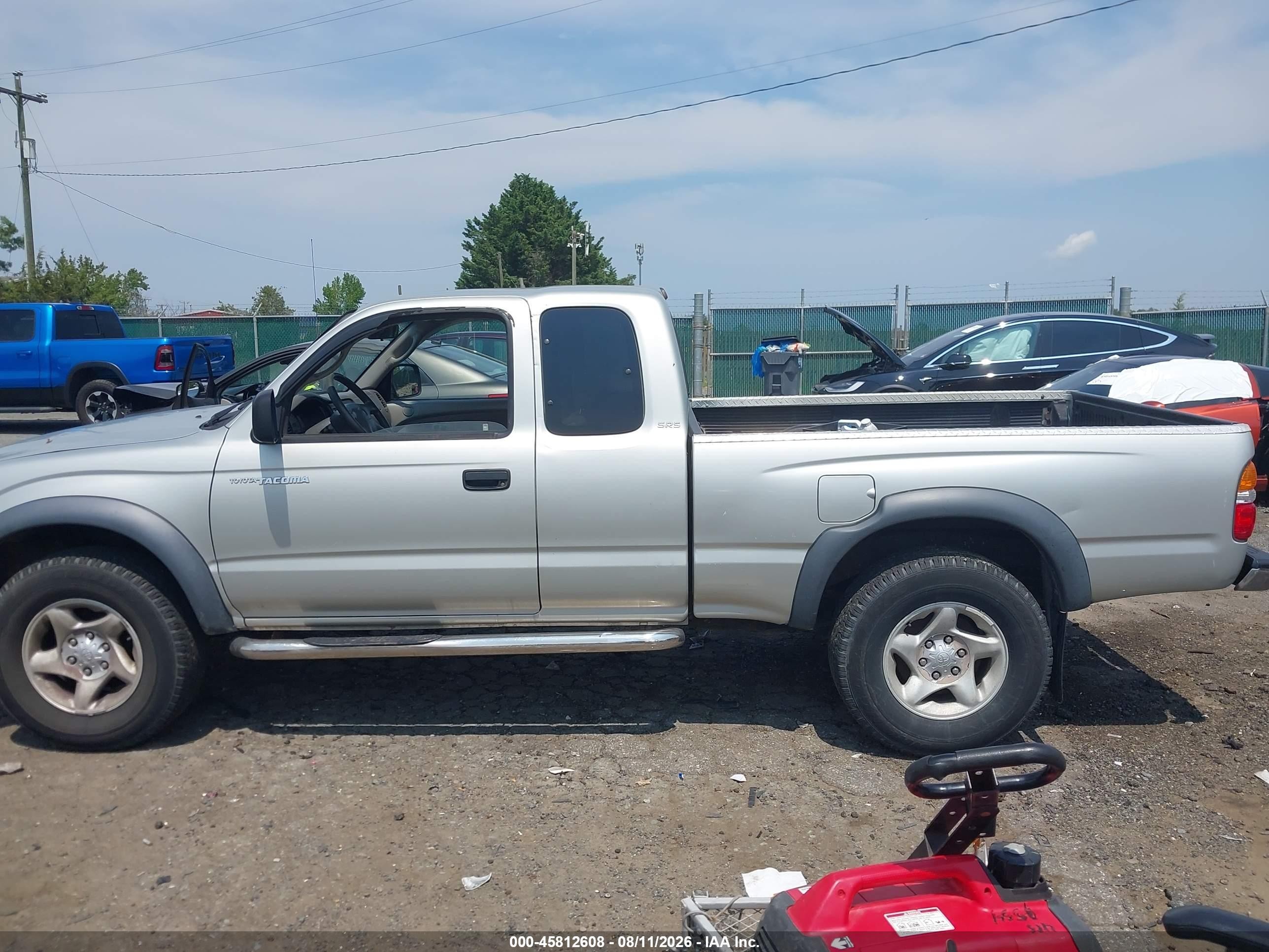 2003 Toyota Tacoma Gray vin: 5TEWM72N33Z278119