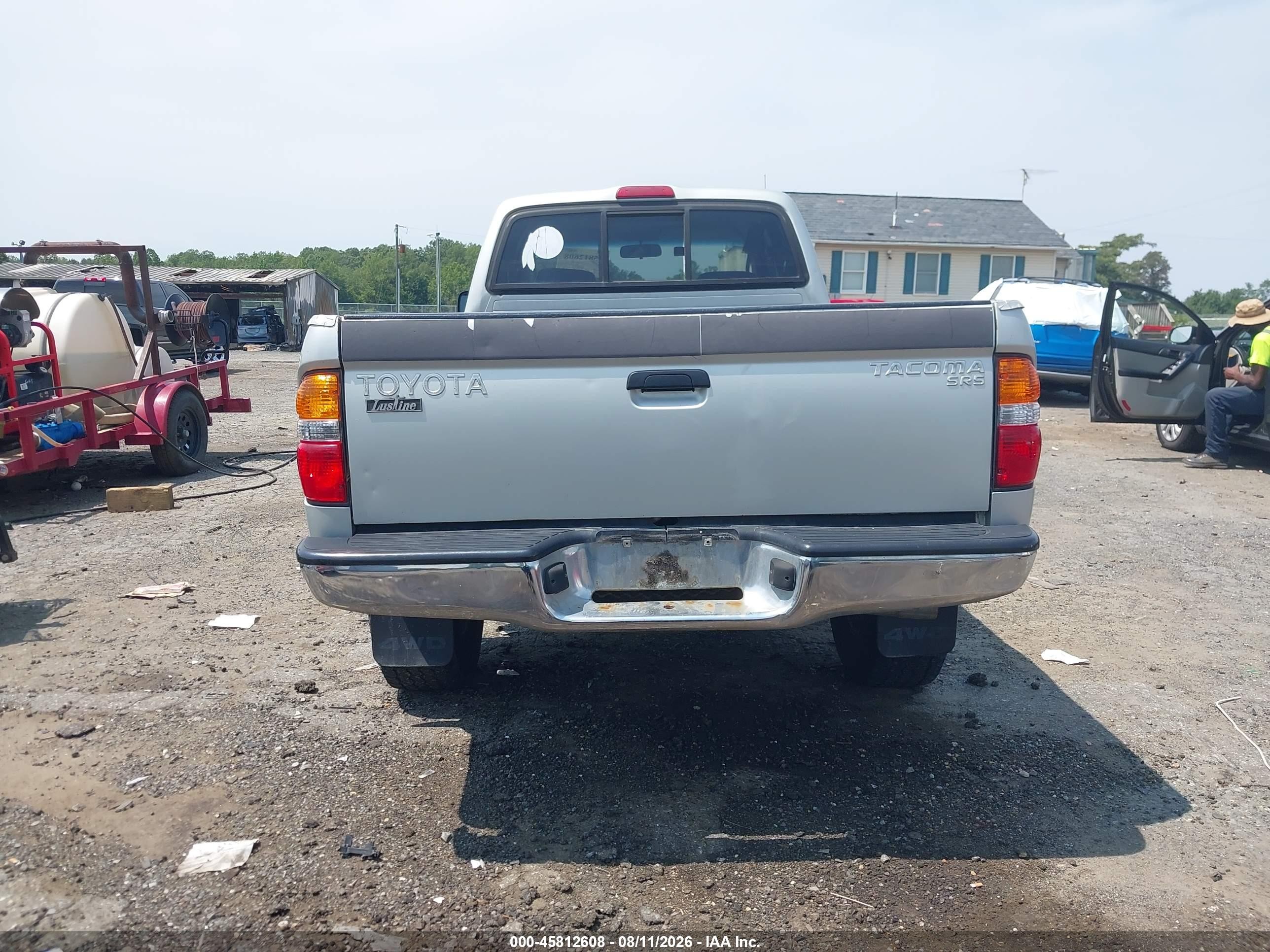 2003 Toyota Tacoma Gray vin: 5TEWM72N33Z278119