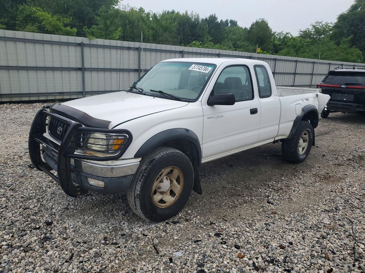 2001 Toyota Tacoma Xtracab White vin: 5TEWM72N41Z868178