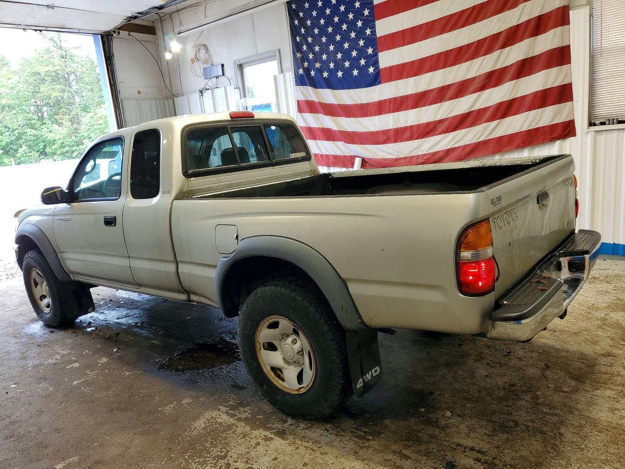 2003 Toyota Tacoma Xtracab Silver vin: 5TEWM72N43Z295754
