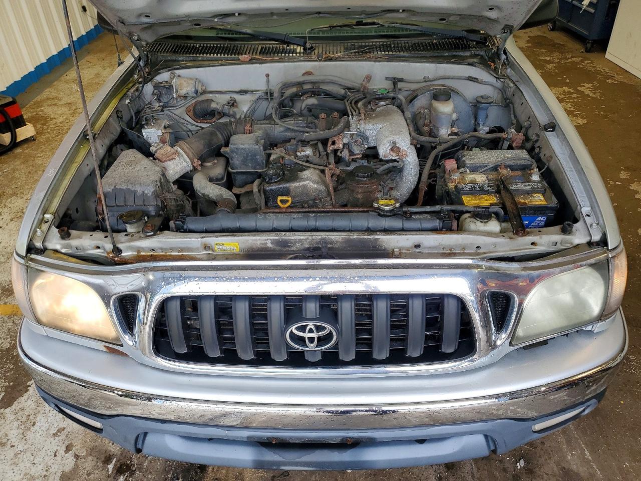 2003 Toyota Tacoma Xtracab Silver vin: 5TEWM72N43Z295754