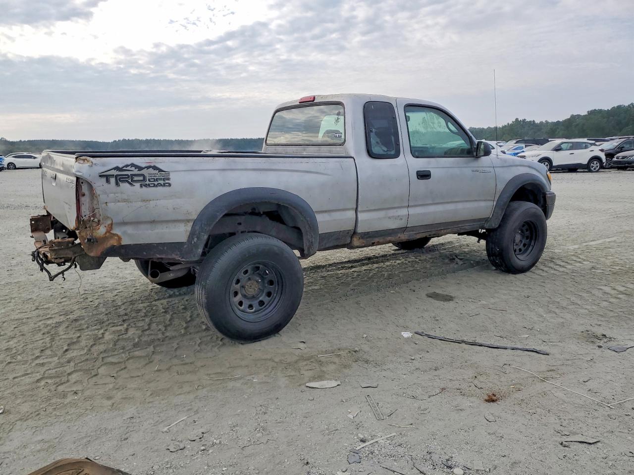 2004 Toyota Tacoma Base Gray vin: 5TEWM72N44Z358403