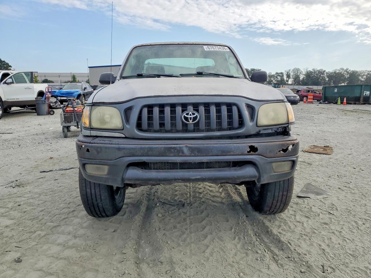 2004 Toyota Tacoma Base Gray vin: 5TEWM72N44Z358403