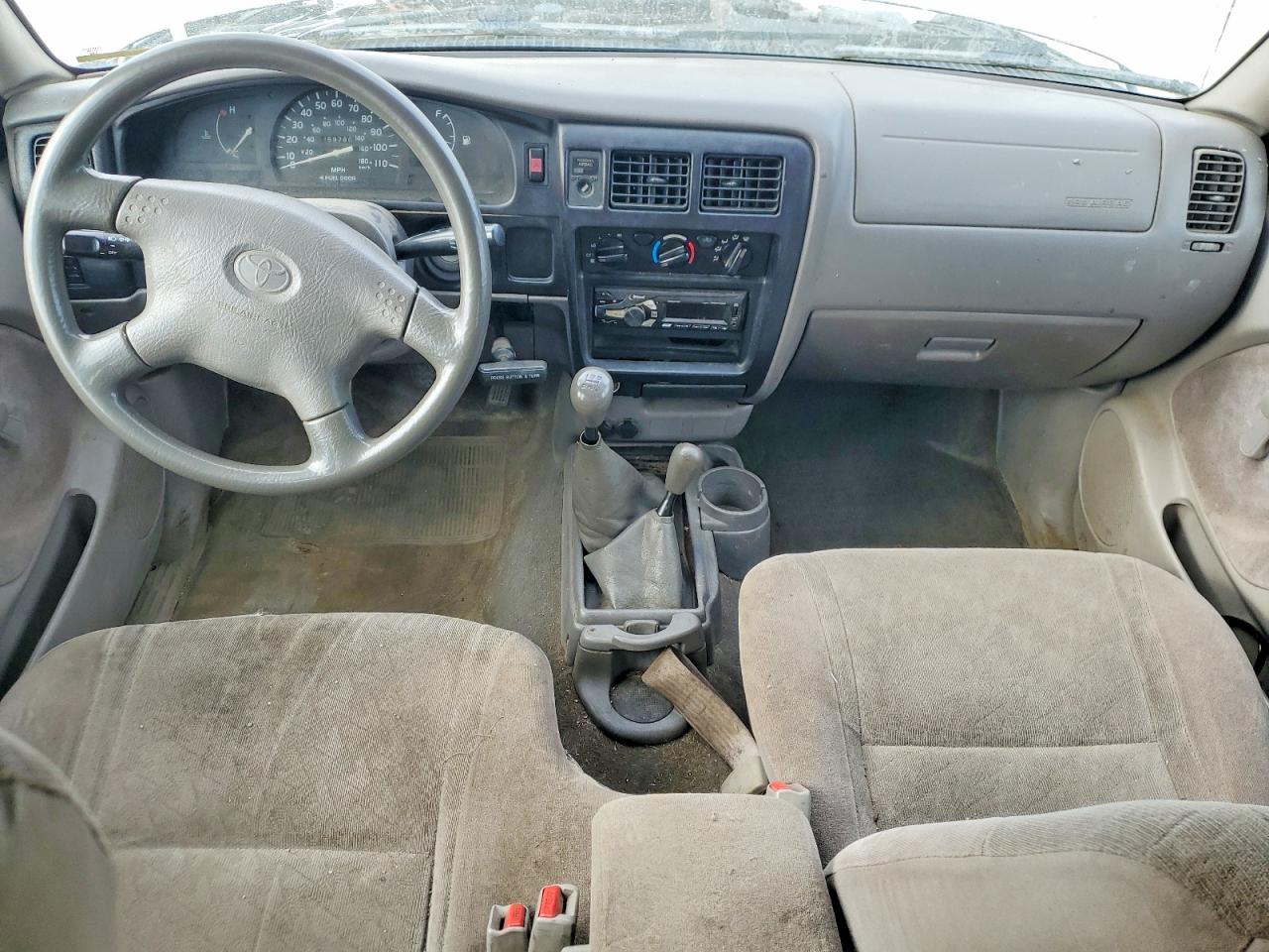 2004 Toyota Tacoma Base Gray vin: 5TEWM72N44Z358403