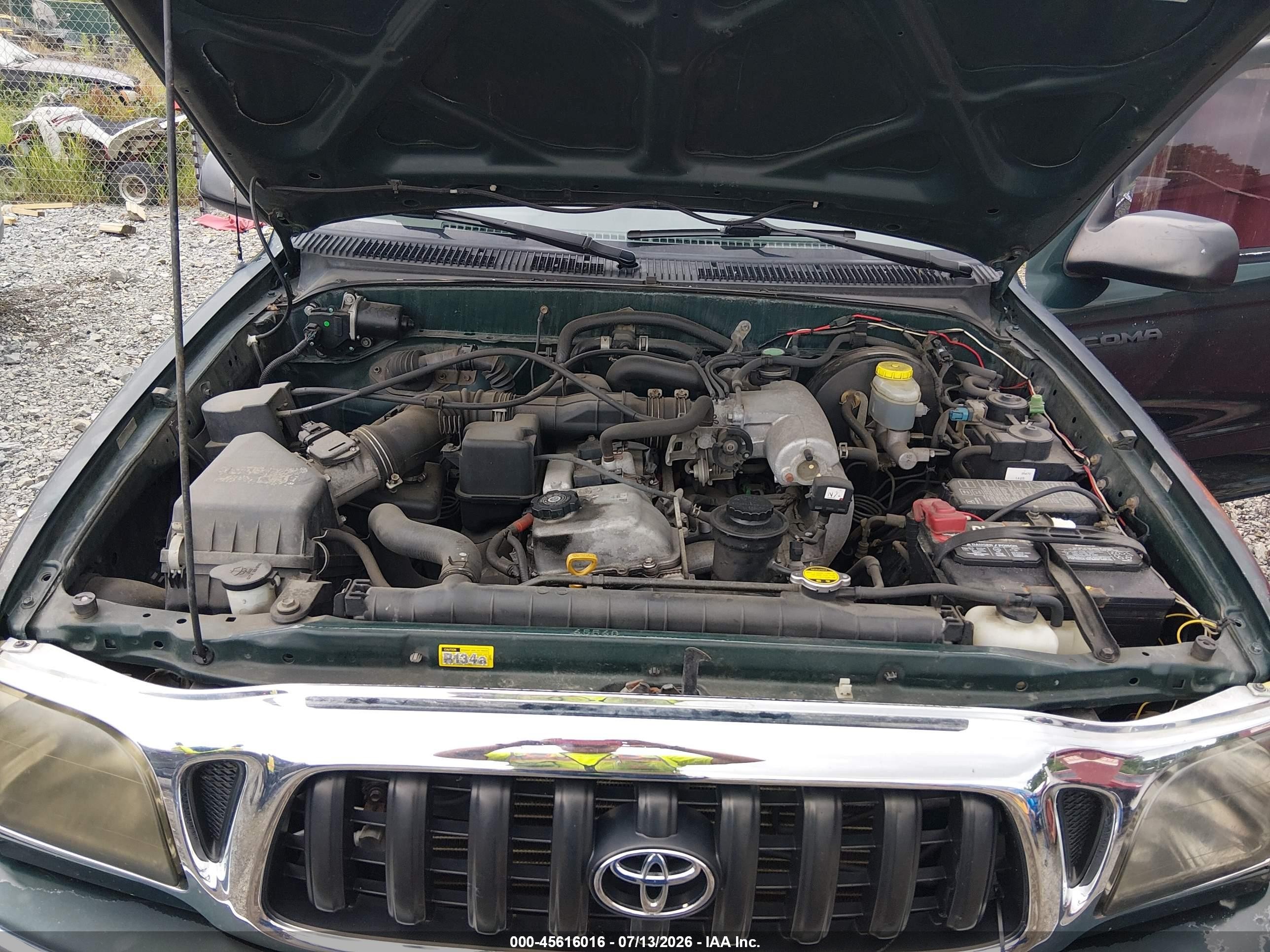 2001 Toyota Tacoma   Green vin: 5TEWM72N61Z793791