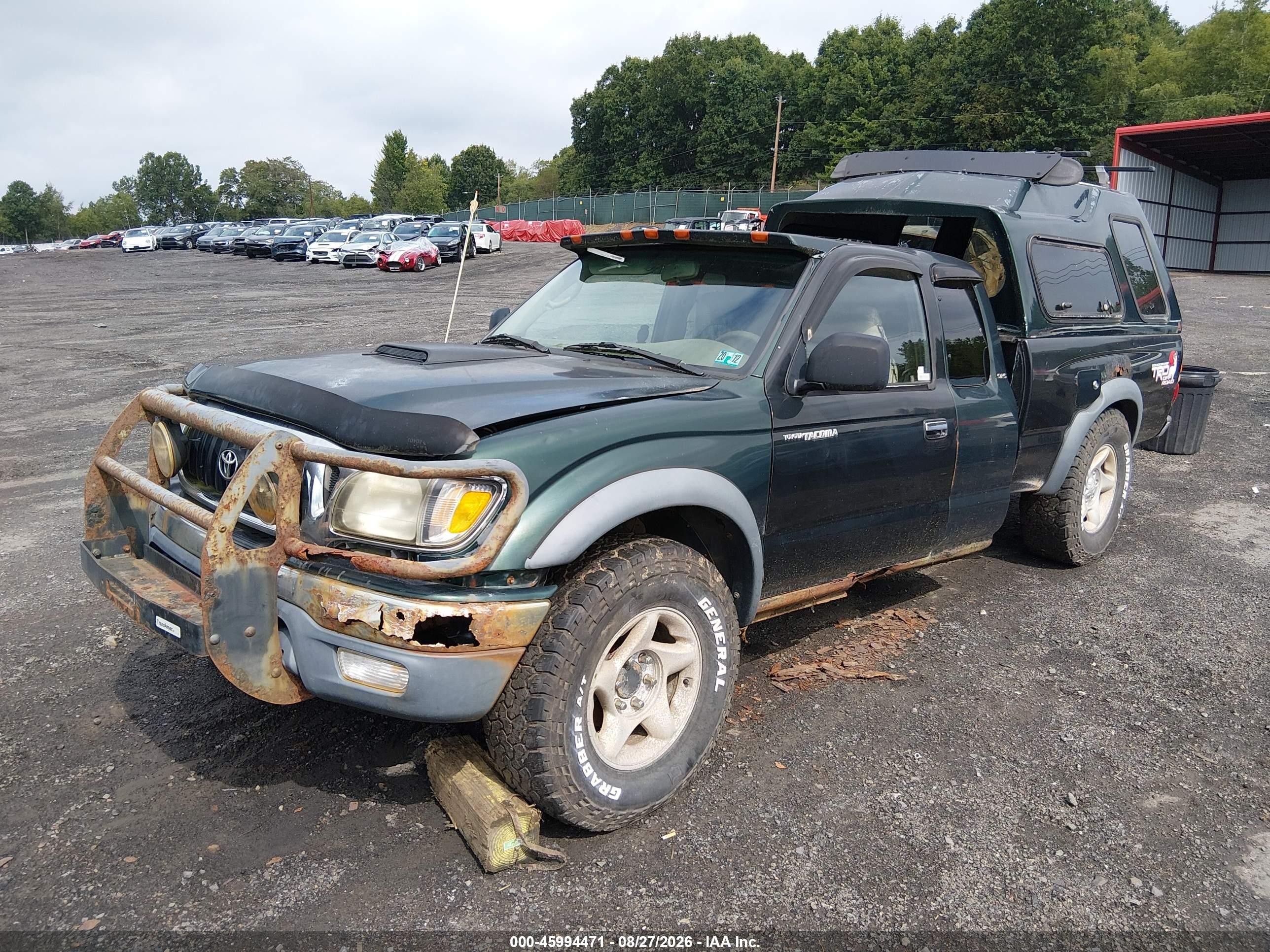 2001 Toyota Tacoma   Зеленый vin: 5TEWM72N61Z803042