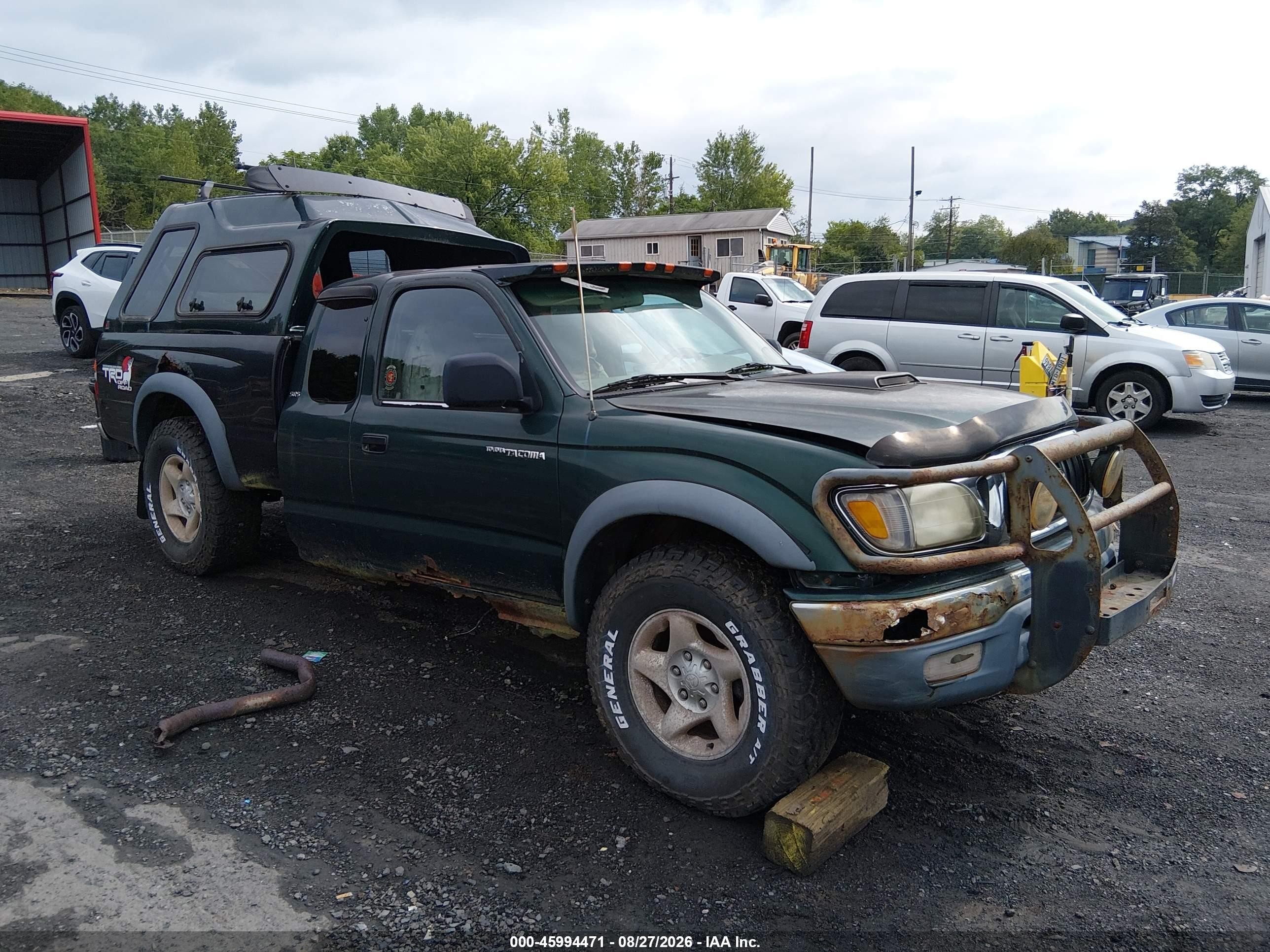 2001 Toyota Tacoma   Зеленый vin: 5TEWM72N61Z803042