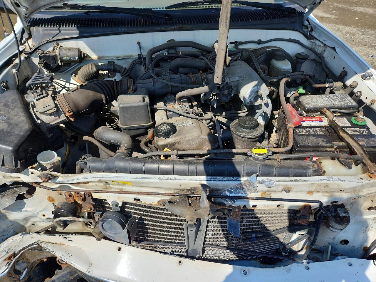 2003 Toyota Tacoma Base White vin: 5TEWM72N63Z275604