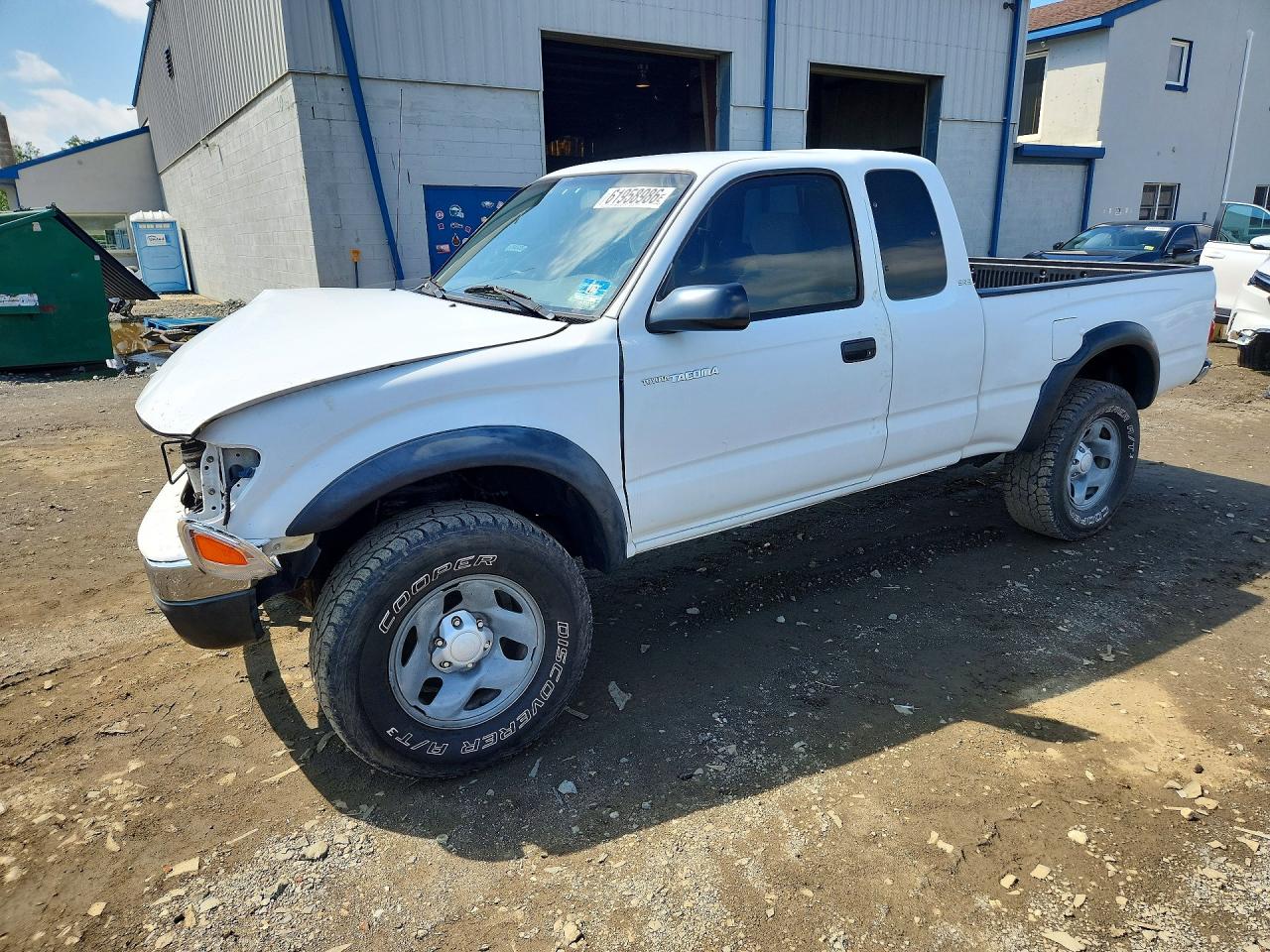 2003 Toyota Tacoma Base White vin: 5TEWM72N63Z275604