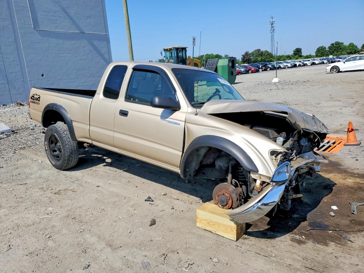 2004 Toyota Tacoma Xtracab Beige vin: 5TEWM72N64Z461113