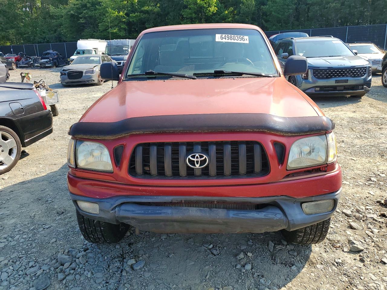 2002 Toyota Tacoma Base Red vin: 5TEWM72N72Z022404