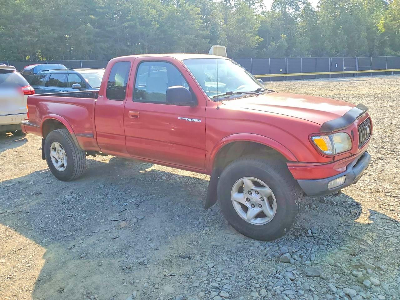 2002 Toyota Tacoma Base Red vin: 5TEWM72N72Z022404