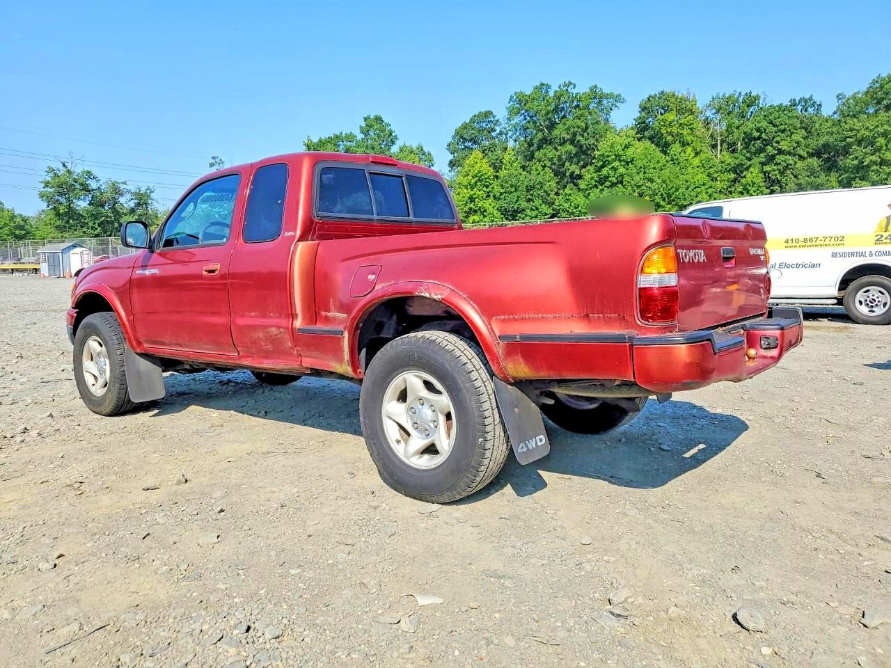 2002 Toyota Tacoma Base Red vin: 5TEWM72N72Z022404