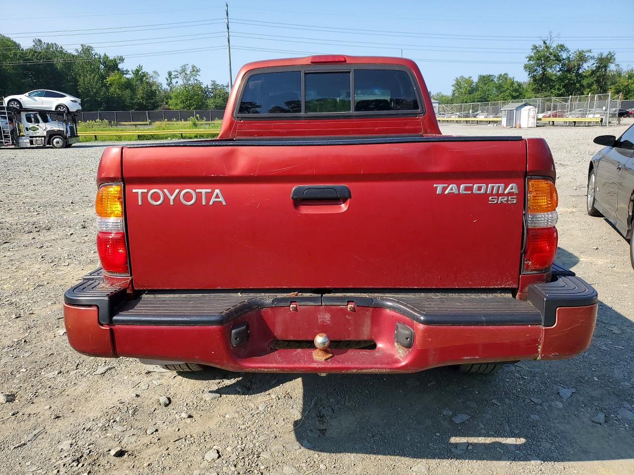 2002 Toyota Tacoma Base Red vin: 5TEWM72N72Z022404
