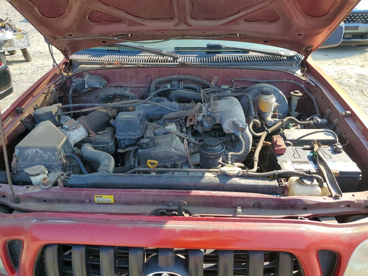 2002 Toyota Tacoma Base Red vin: 5TEWM72N72Z022404