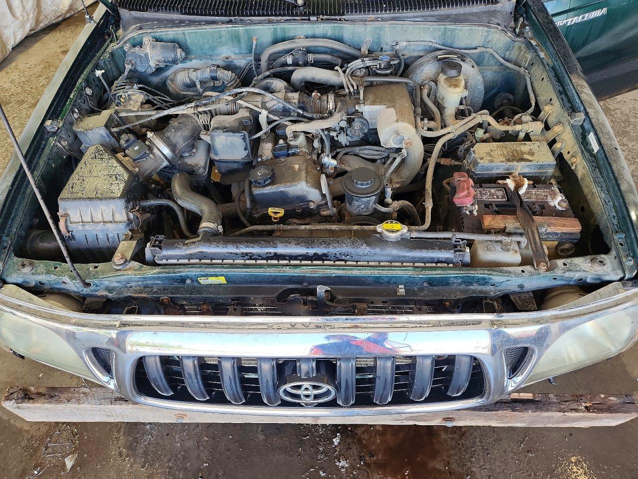 2003 Toyota Tacoma Xtracab Green vin: 5TEWM72N73Z154497