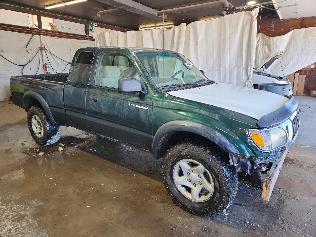 2003 Toyota Tacoma Xtracab Green vin: 5TEWM72N73Z154497
