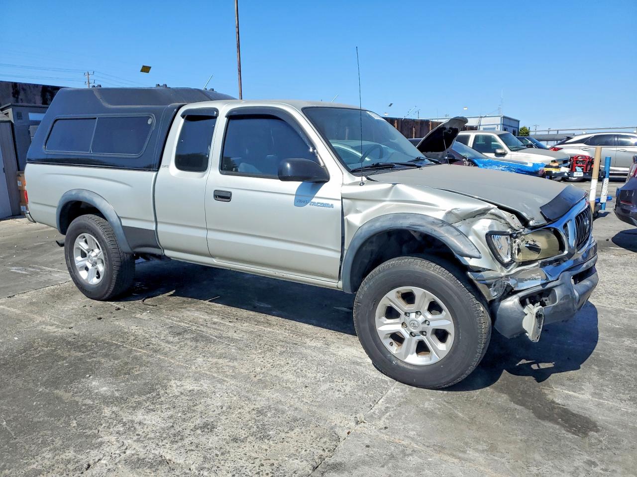 2003 Toyota Tacoma Xtracab Серебряный vin: 5TEWM72N73Z212463