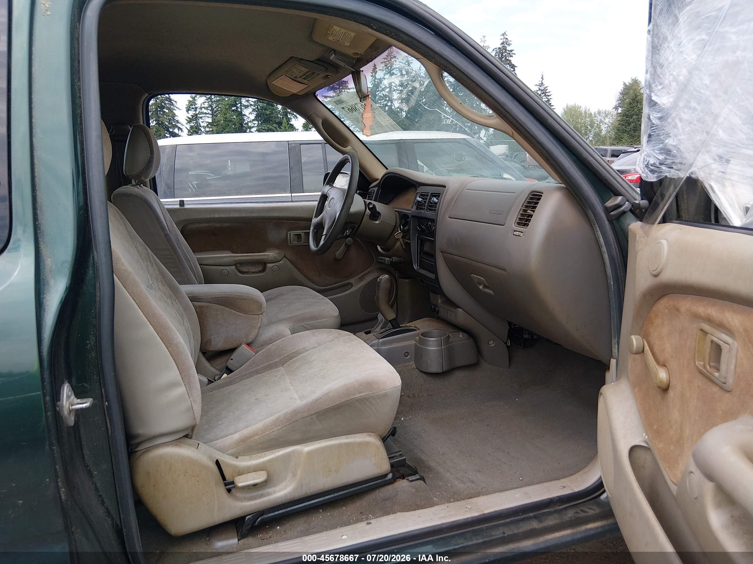 2003 Toyota Tacoma   Зеленый vin: 5TEWM72N73Z247844