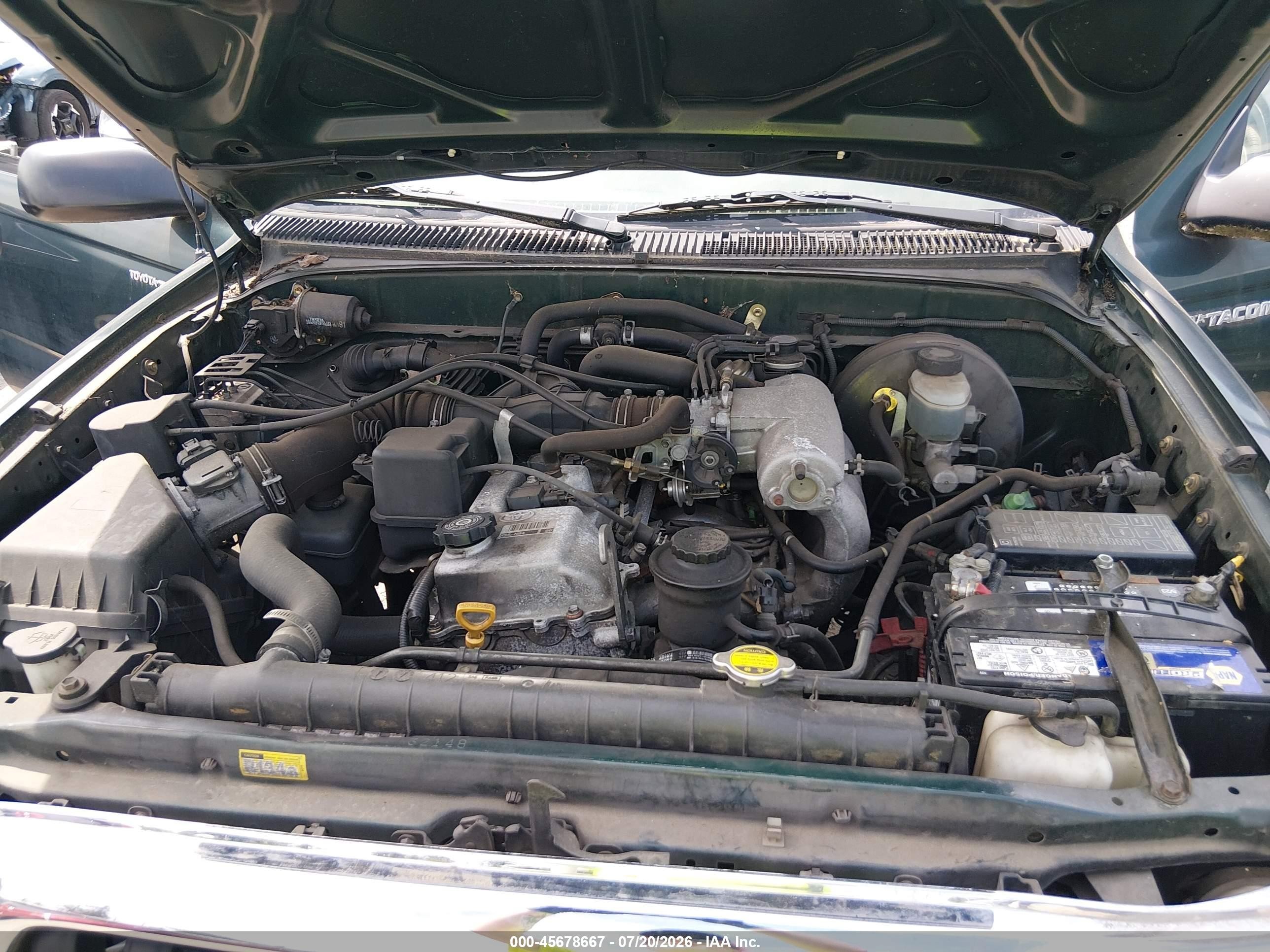 2003 Toyota Tacoma   Зеленый vin: 5TEWM72N73Z247844