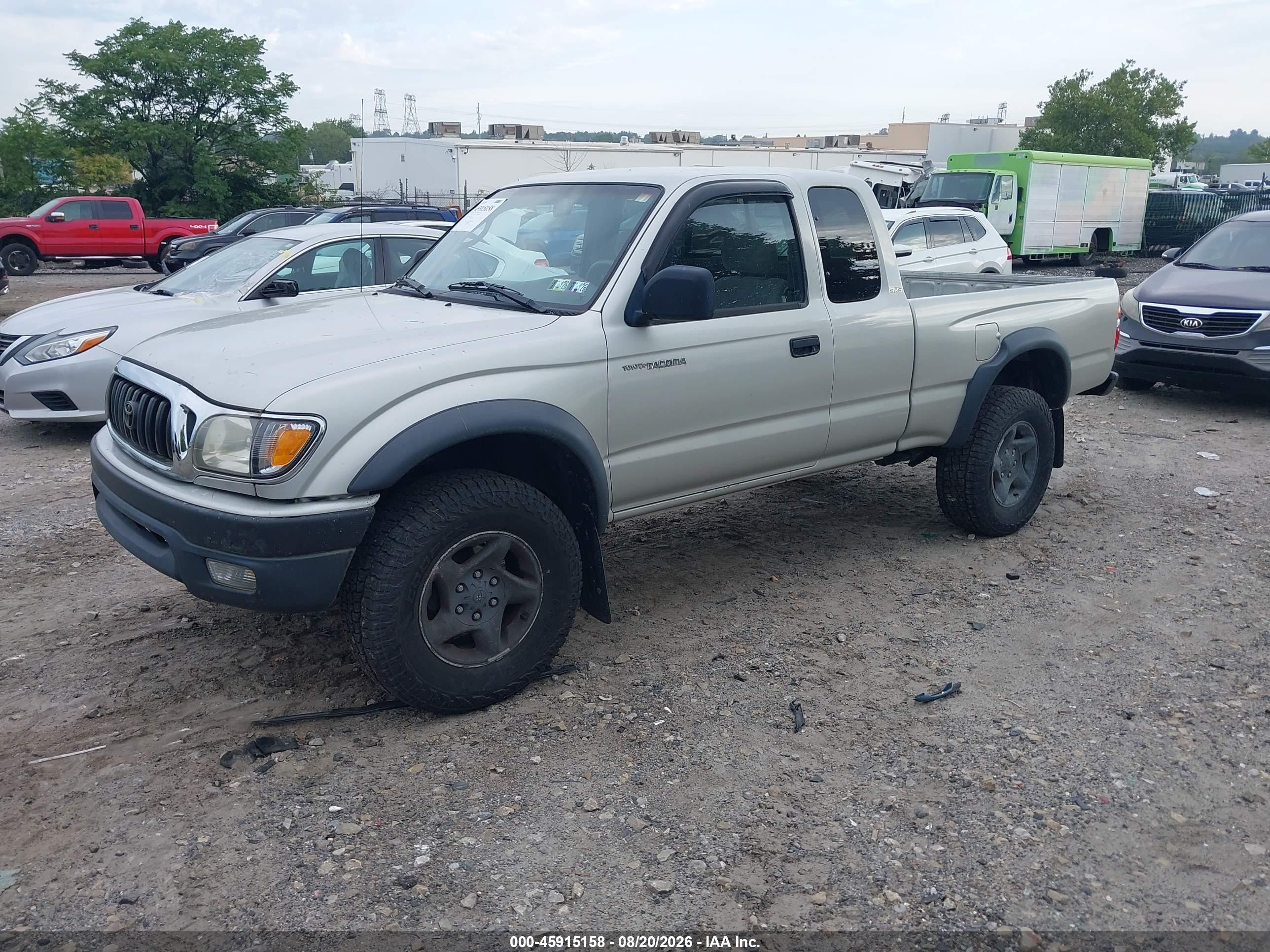 2002 Toyota Tacoma   Серебряный vin: 5TEWM72NX2Z111464