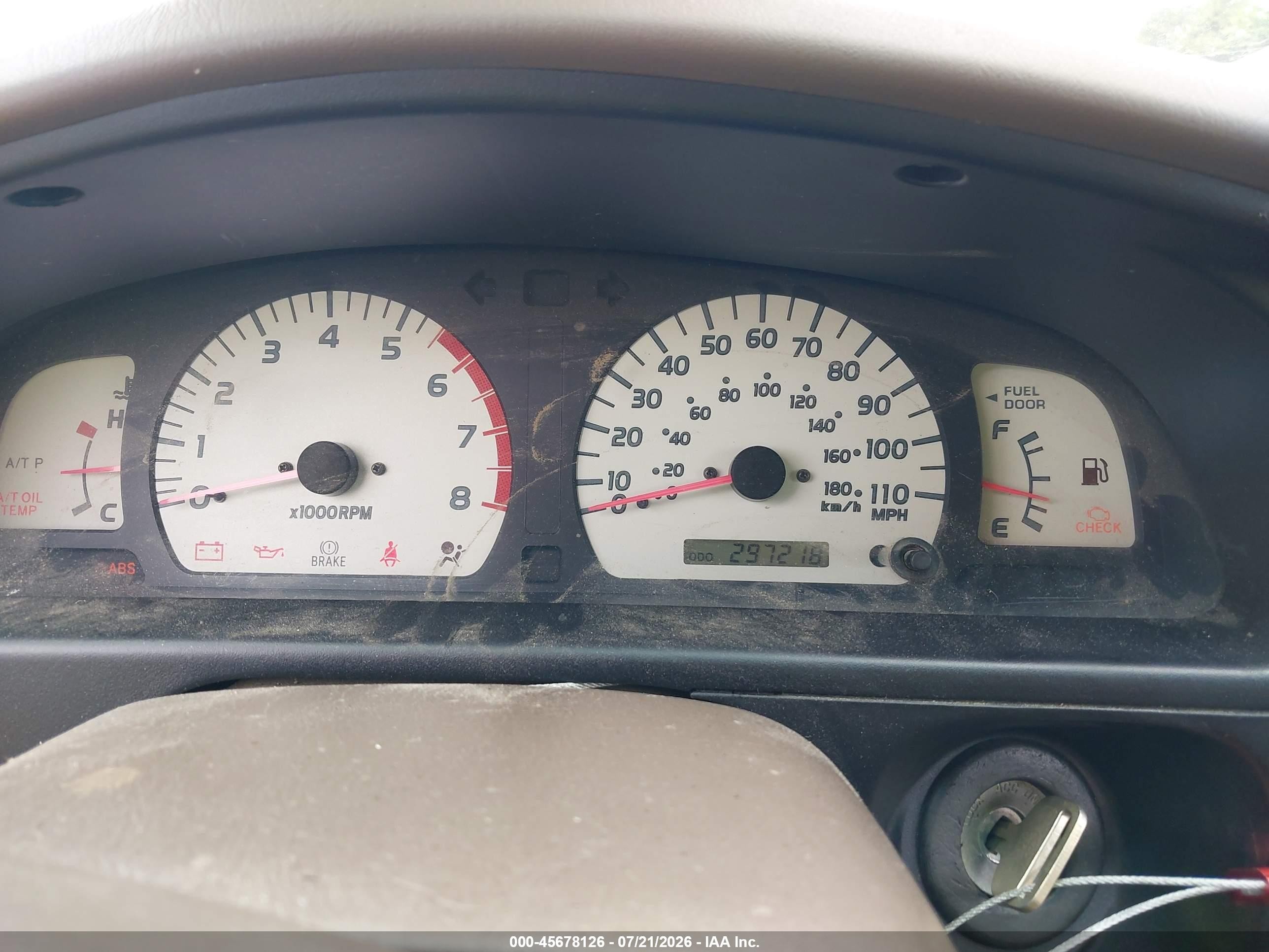 2003 Toyota Tacoma   Beige vin: 5TEWM72NX3Z173111