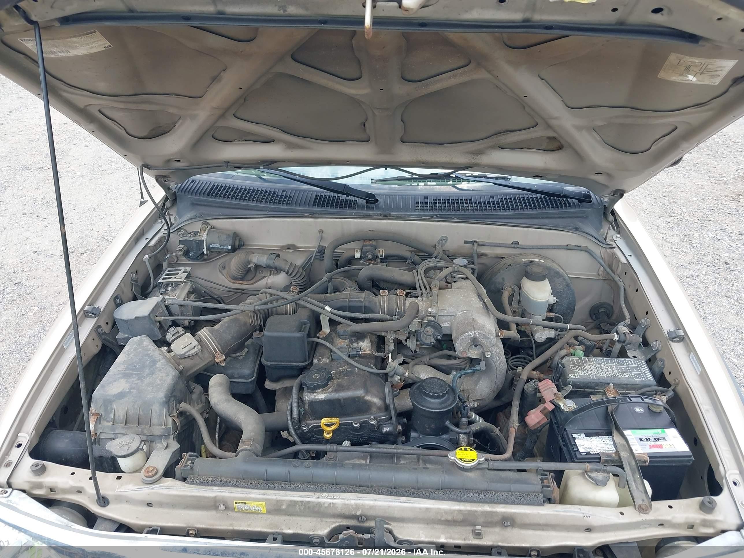 2003 Toyota Tacoma   Beige vin: 5TEWM72NX3Z173111