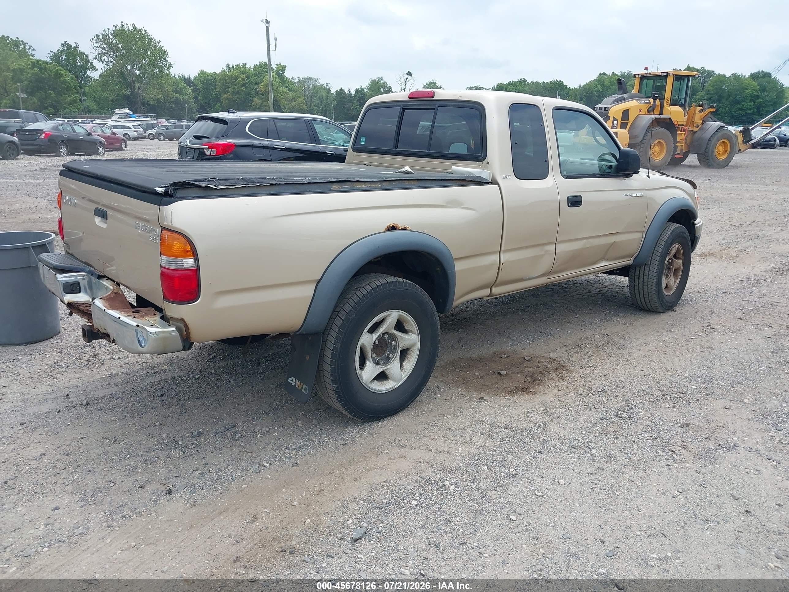 2003 Toyota Tacoma   Beige vin: 5TEWM72NX3Z173111