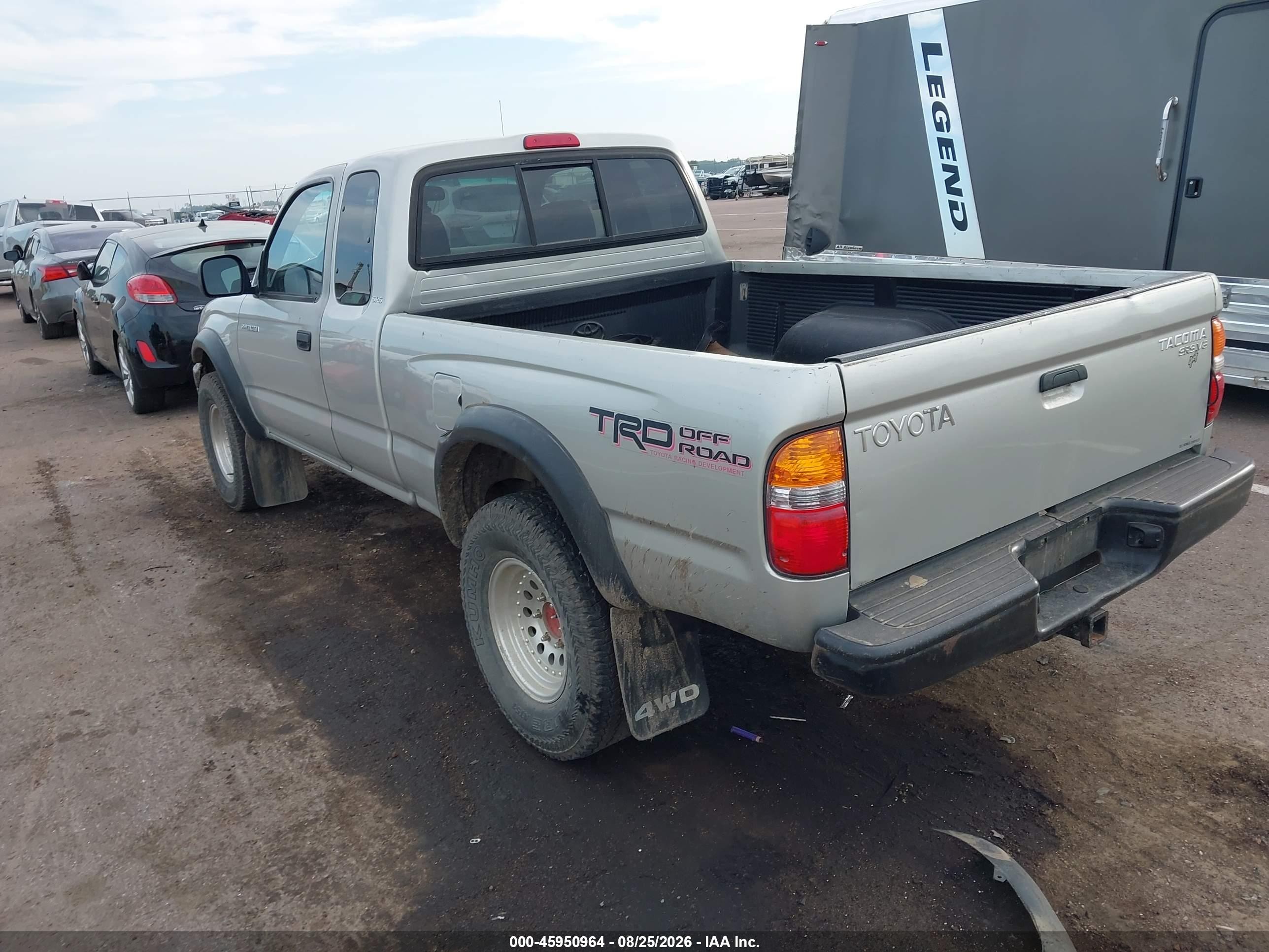 2001 Toyota Tacoma Base V6 Silver vin: 5TEWN72N01Z729629