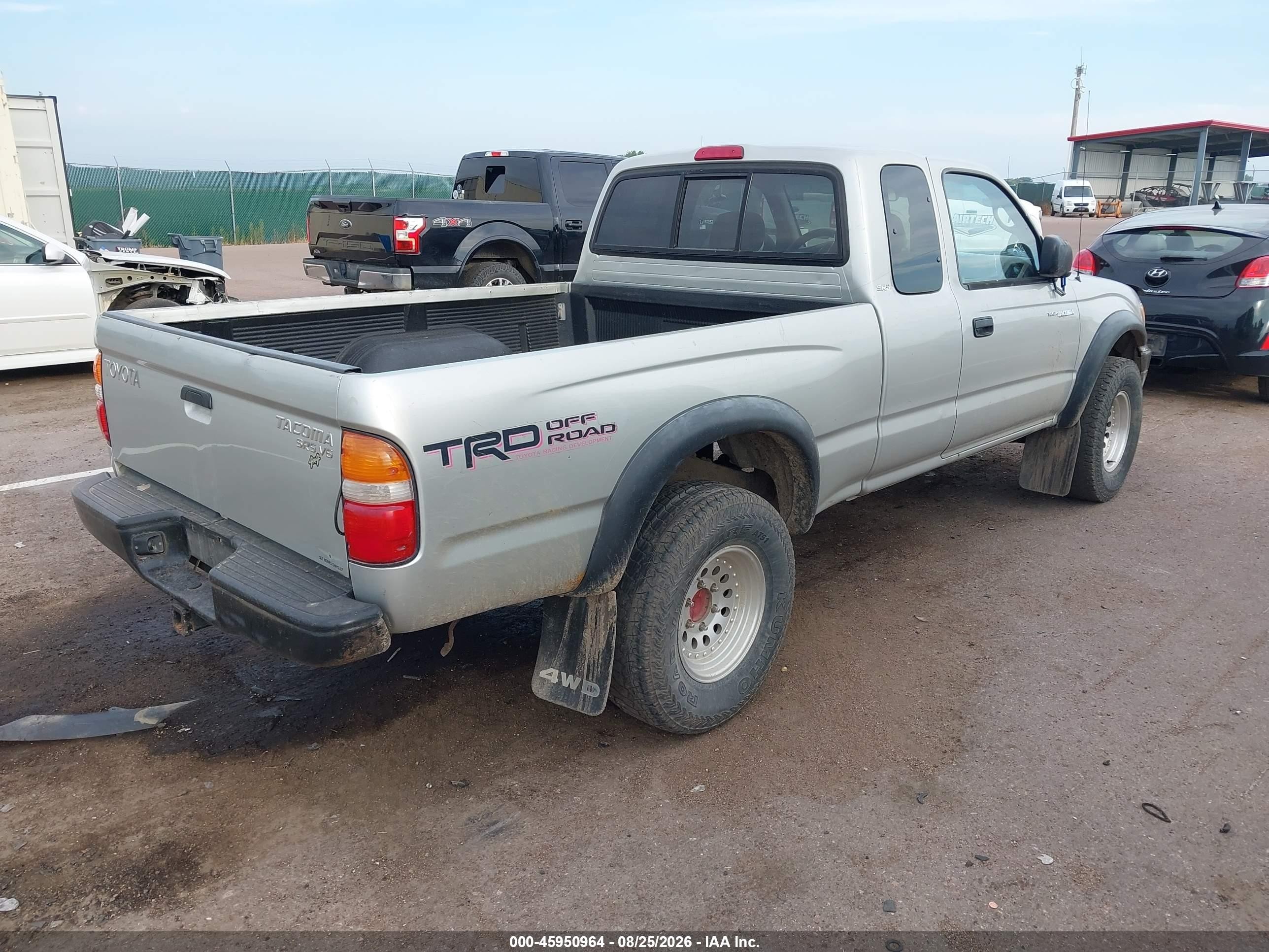 2001 Toyota Tacoma Base V6 Silver vin: 5TEWN72N01Z729629