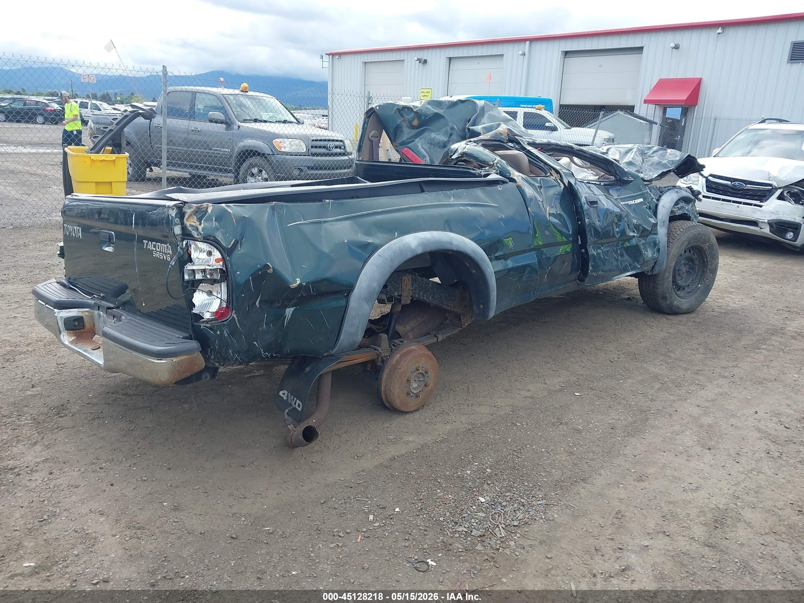 2001 Toyota Tacoma Base V6 Green vin: 5TEWN72N01Z869759