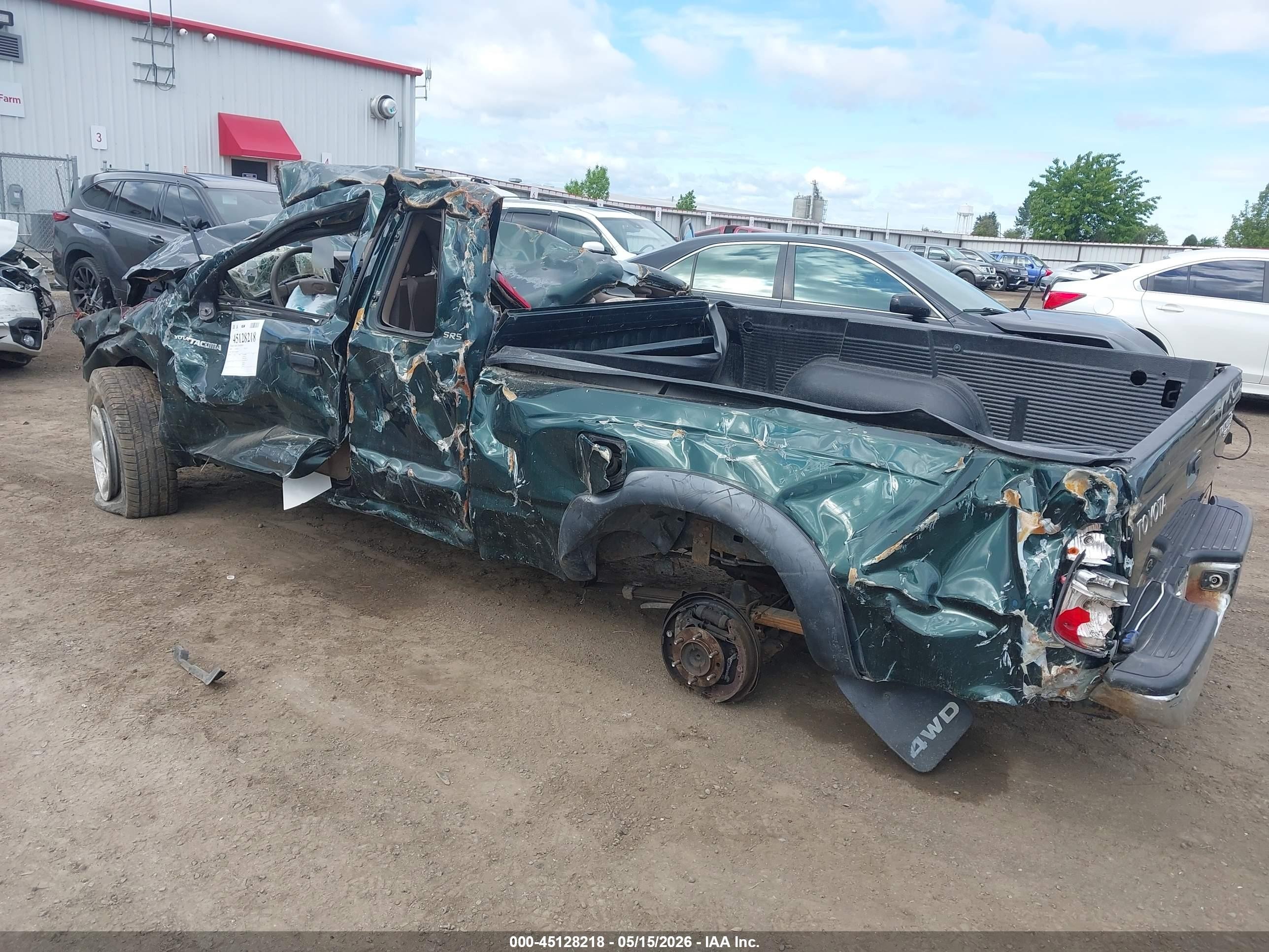 2001 Toyota Tacoma Base V6 Green vin: 5TEWN72N01Z869759
