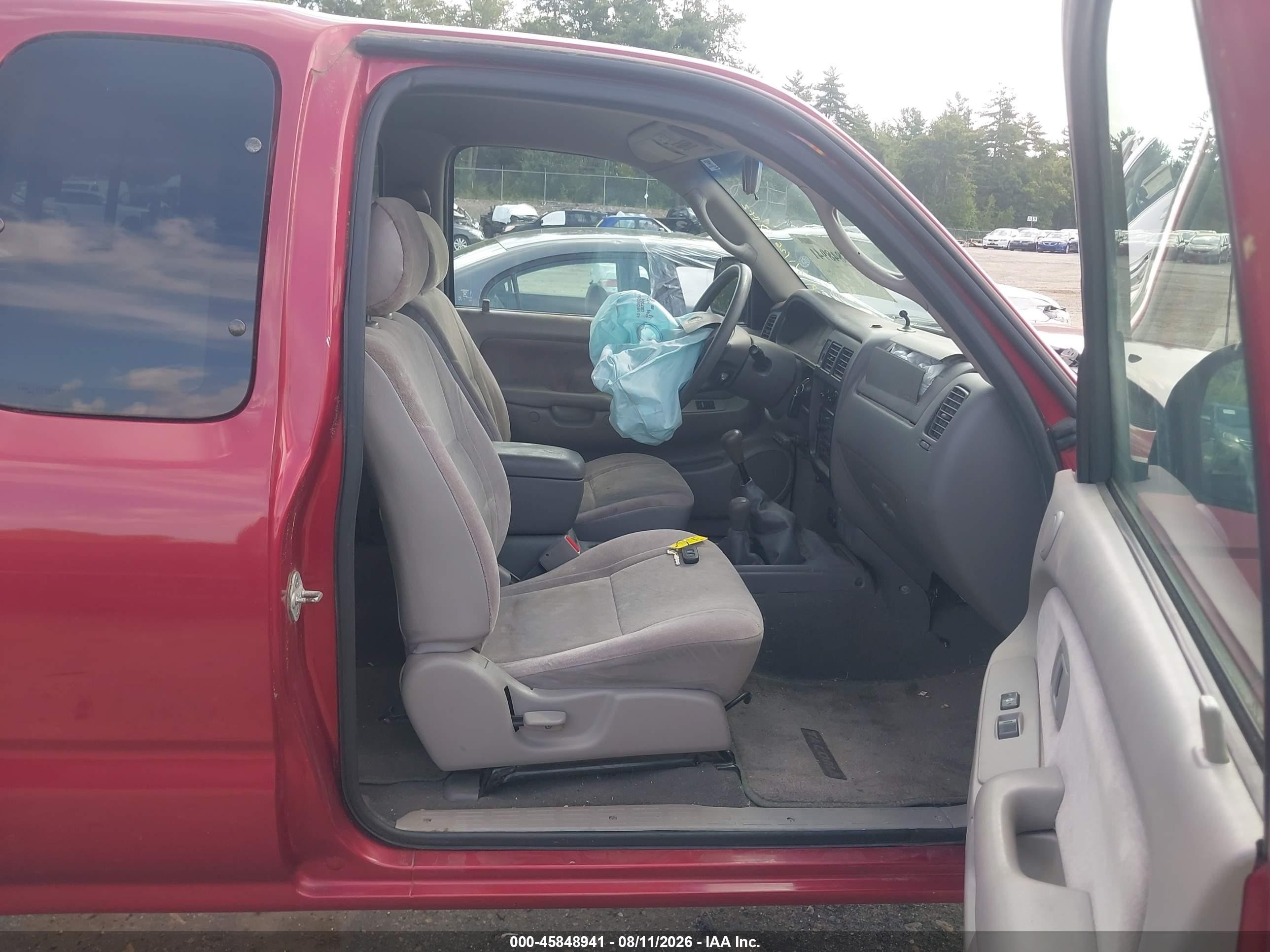 2004 Toyota Tacoma Base V6 Red vin: 5TEWN72N04Z328716