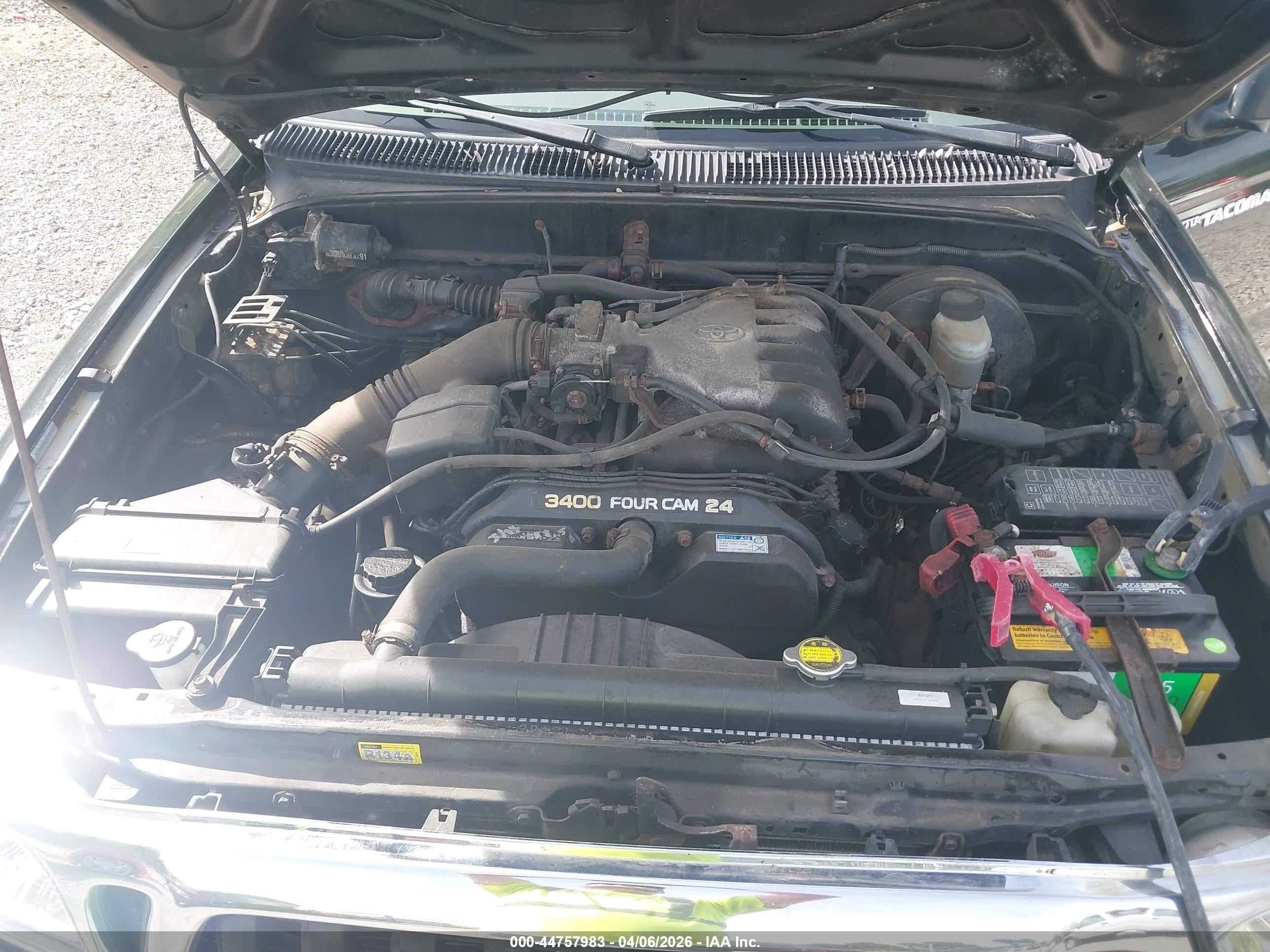 2004 Toyota Tacoma Base V6 Black vin: 5TEWN72N14Z432602