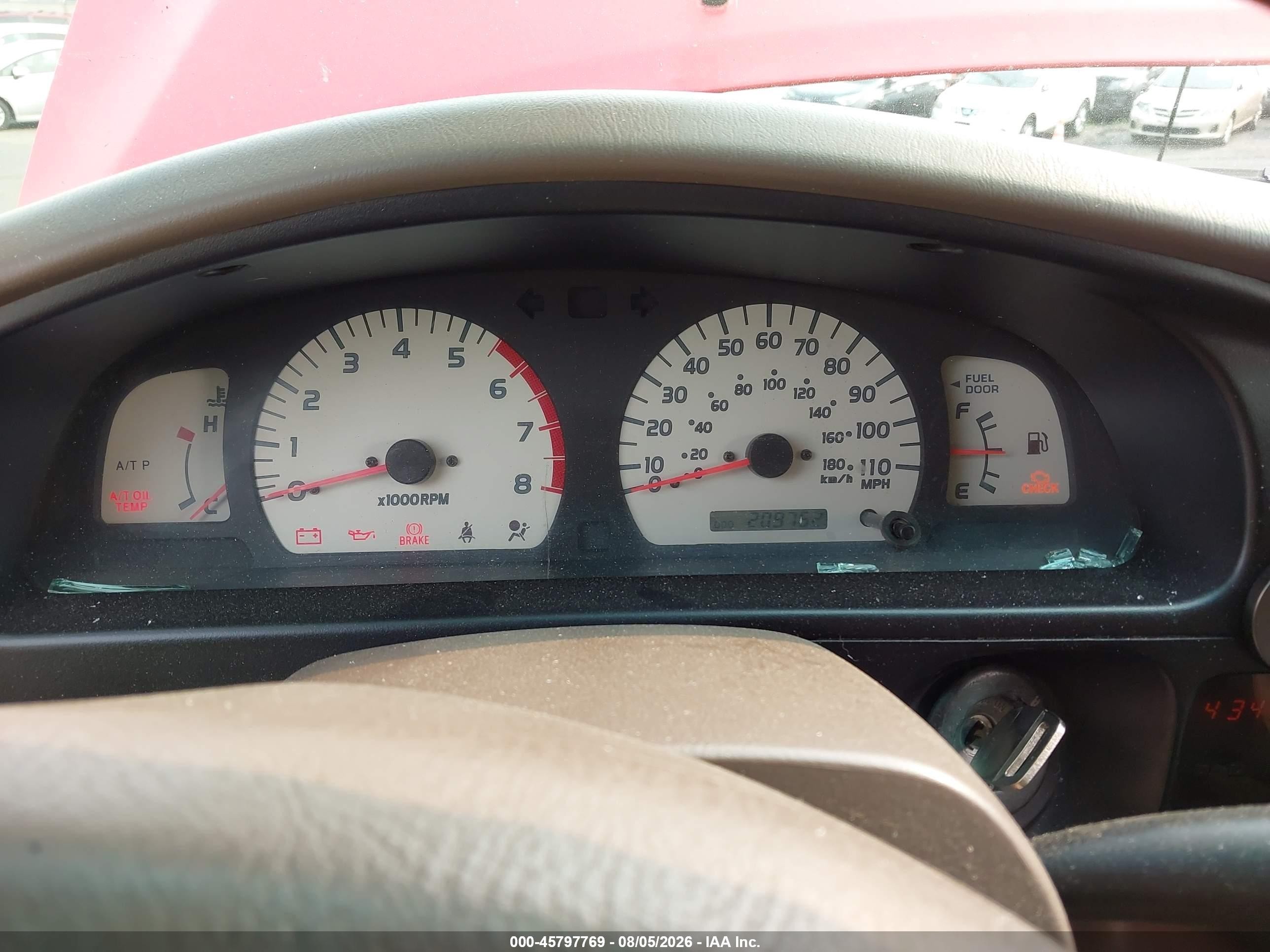 2004 Toyota Tacoma Base V6 Red vin: 5TEWN72N14Z462120