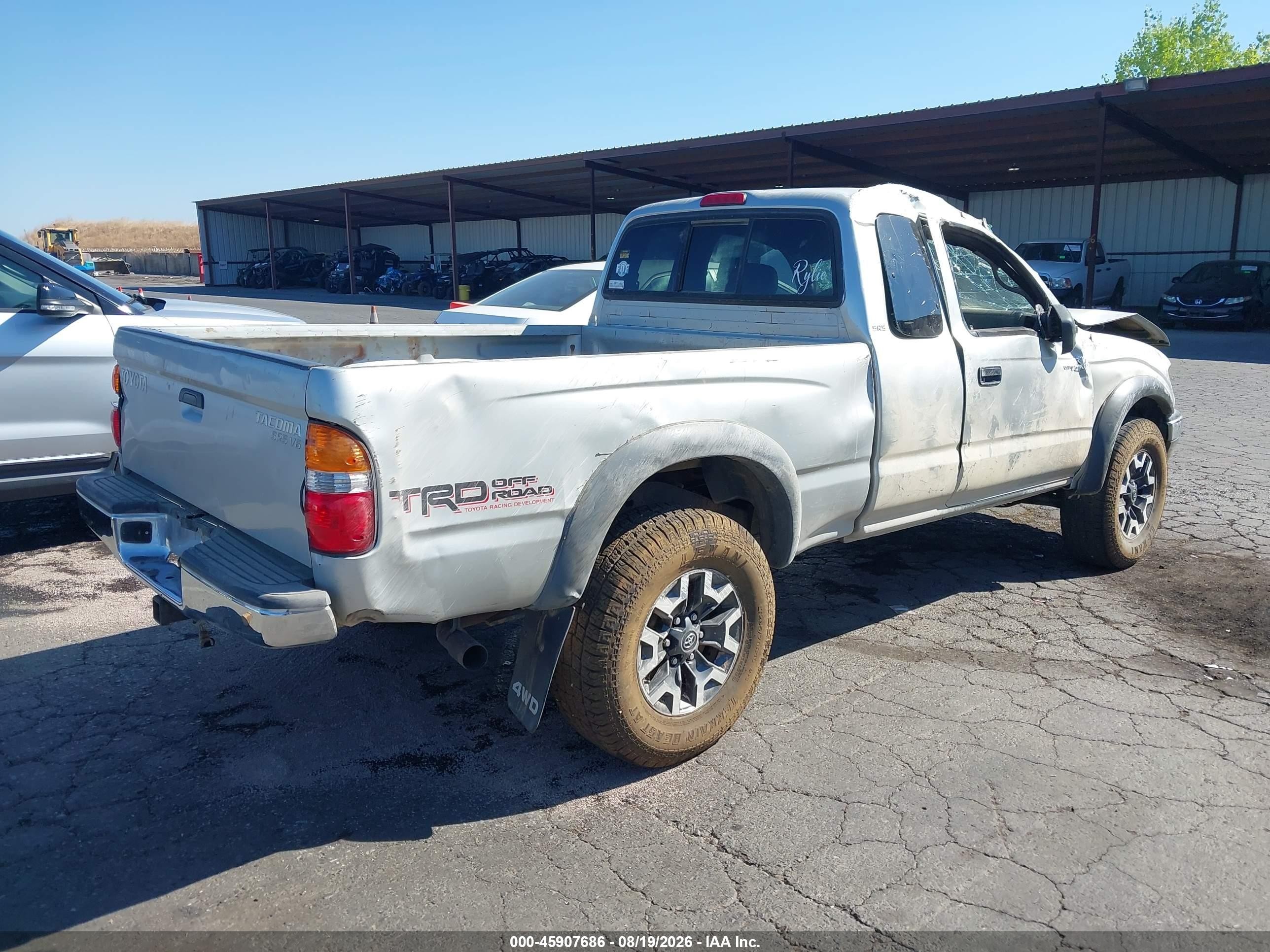 2003 Toyota Tacoma Base V6 Gray vin: 5TEWN72N43Z173151