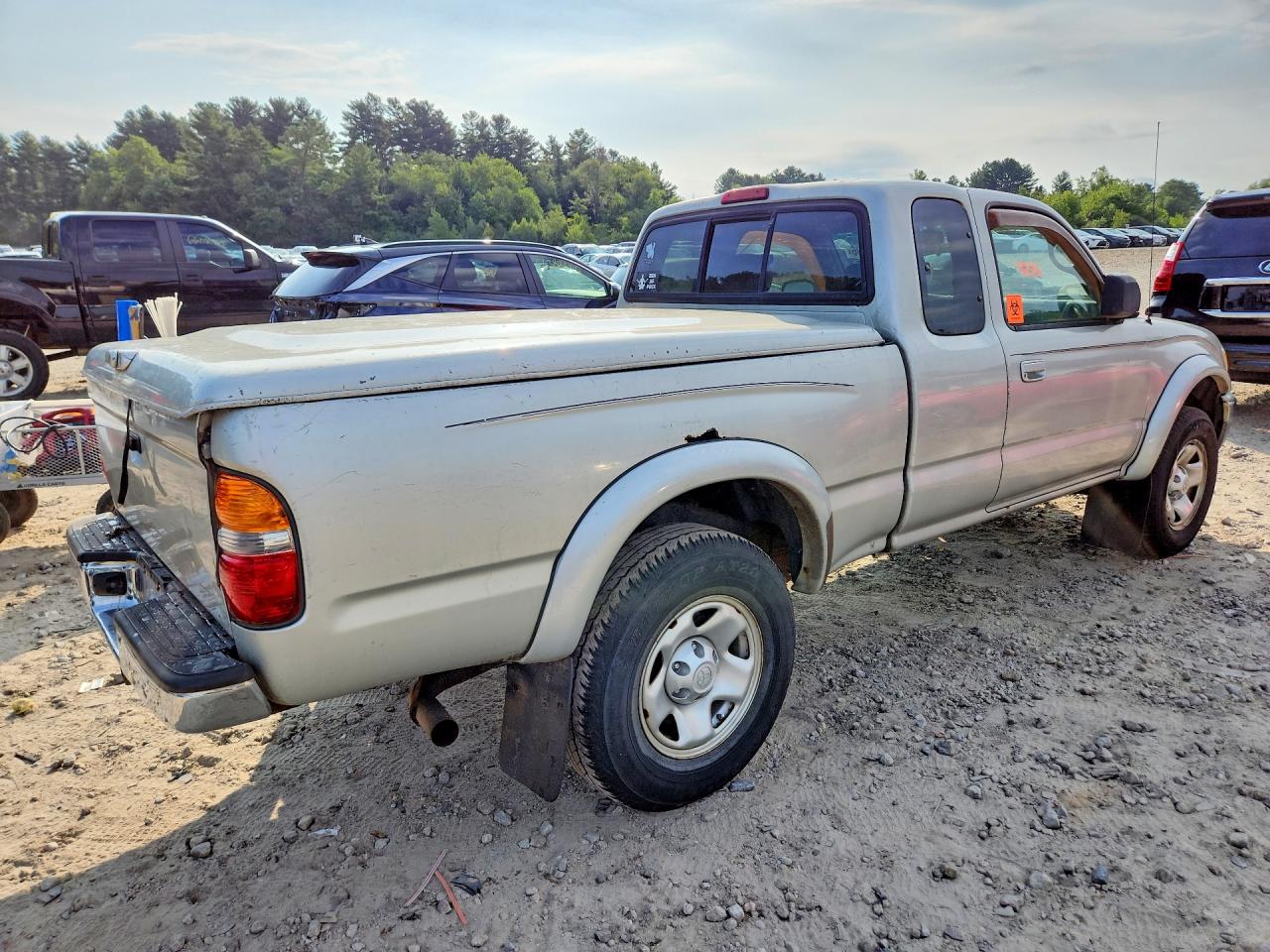 2003 Toyota Tacoma V6 Серебряный vin: 5TEWN72N43Z174137