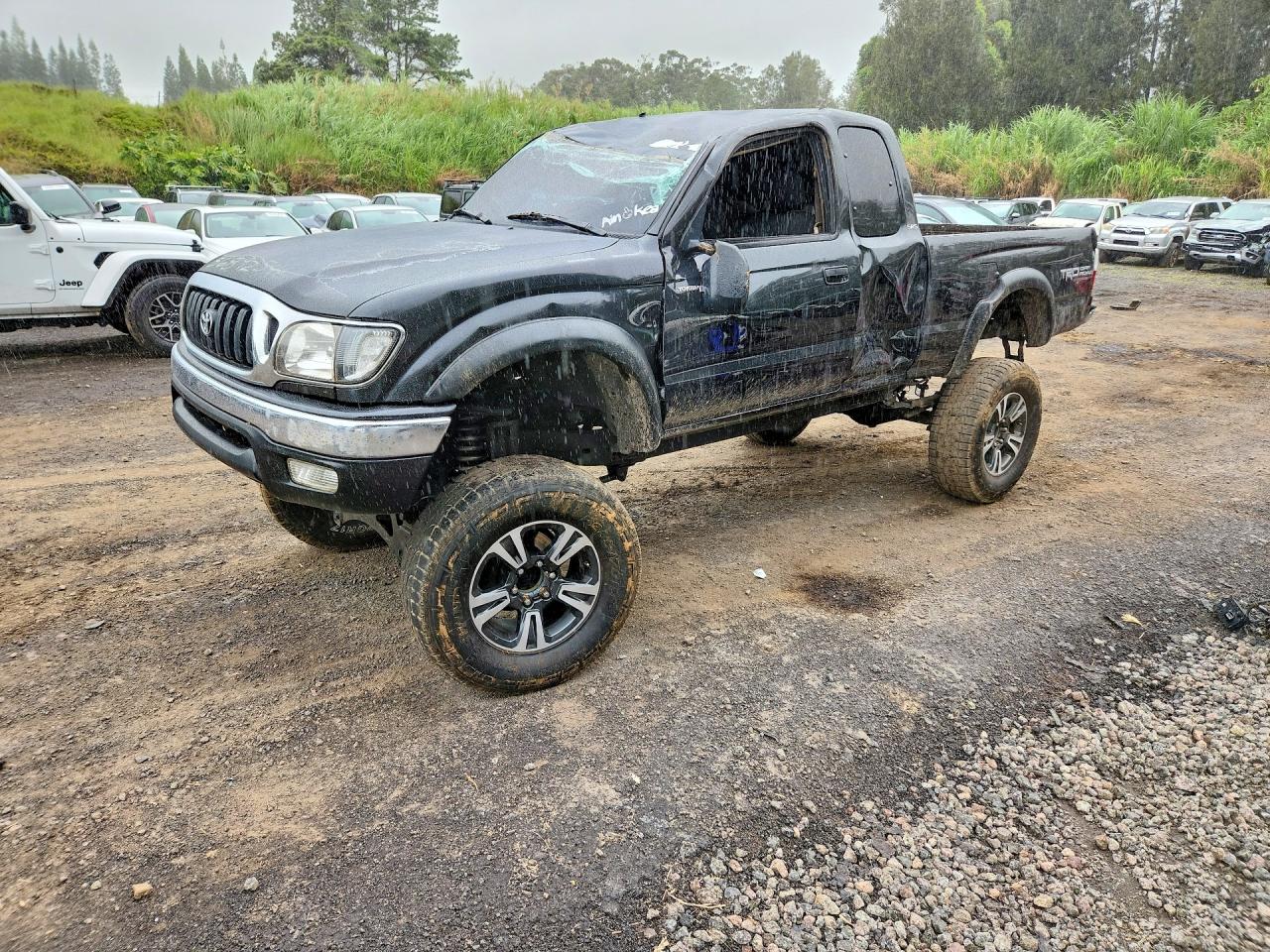 2003 Toyota Tacoma Xtracab Black vin: 5TEWN72N43Z304532
