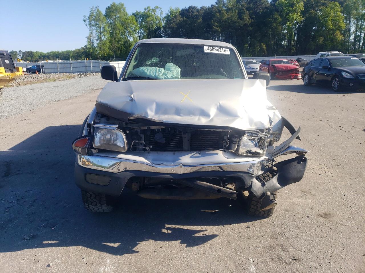 2004 Toyota Tacoma V6 Silver vin: 5TEWN72N44Z443514